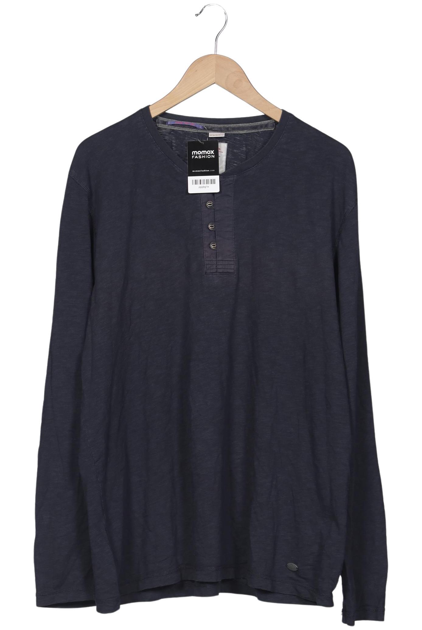 

s.Oliver Herren Langarmshirt, marineblau, Gr. 56