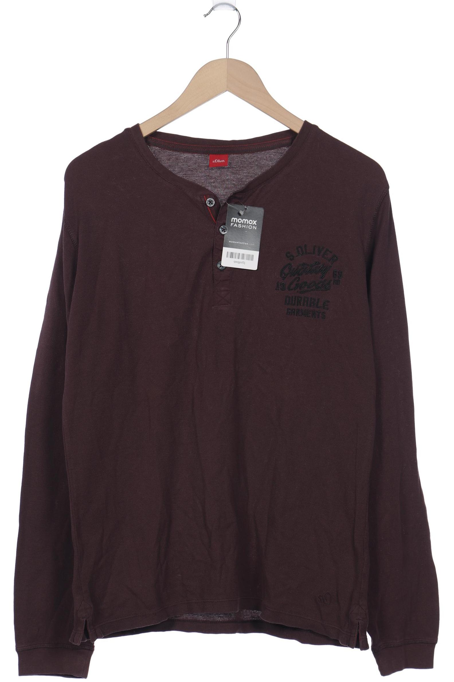 

s.Oliver Herren Langarmshirt, bordeaux