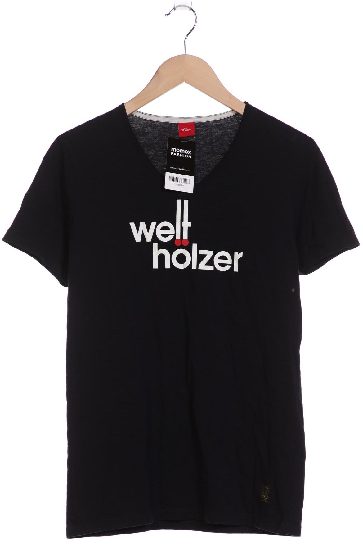 

s.Oliver Herren T-Shirt, schwarz, Gr. 48