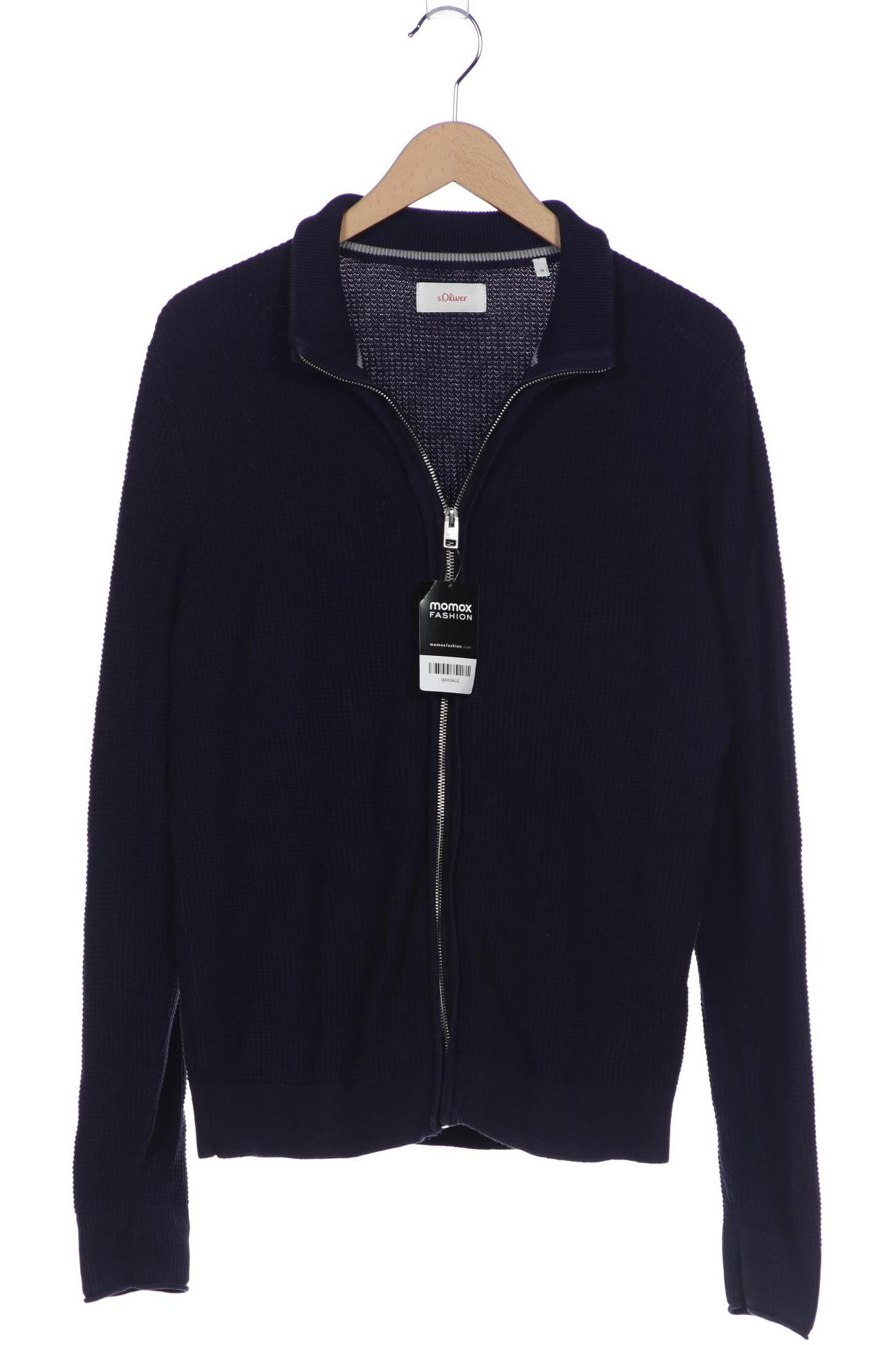 

s.Oliver Herren Strickjacke, marineblau, Gr. 48