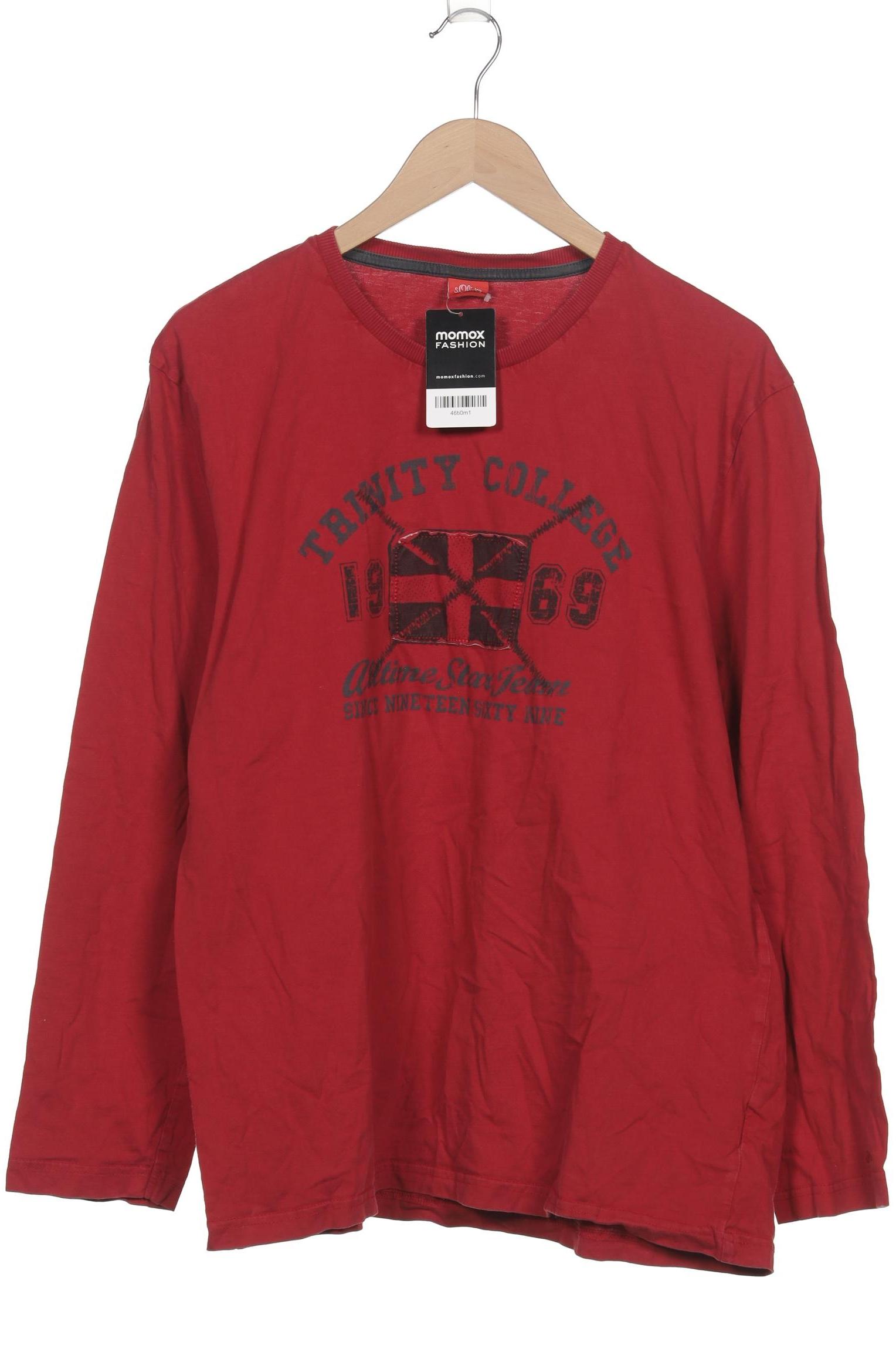 

s.Oliver Herren Langarmshirt, rot, Gr. 56