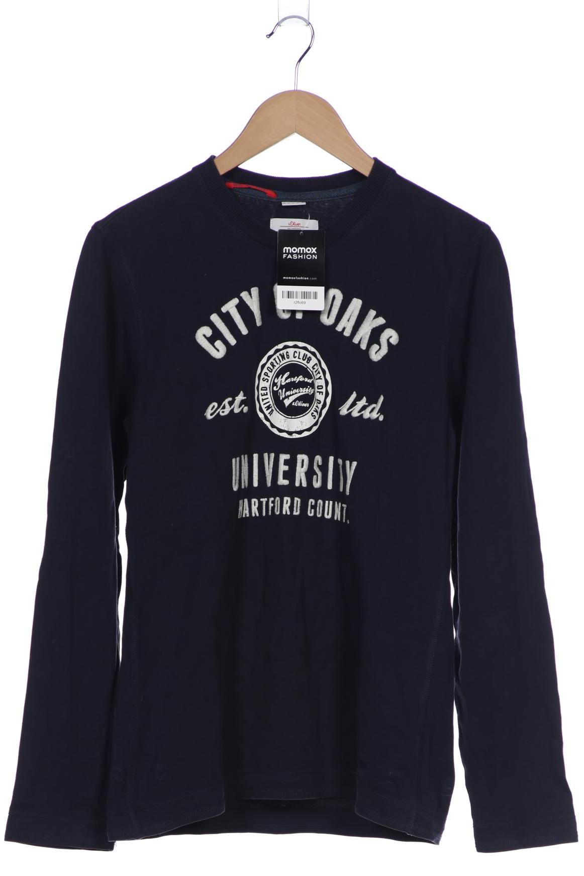 

s.Oliver Herren Langarmshirt, marineblau, Gr. 48