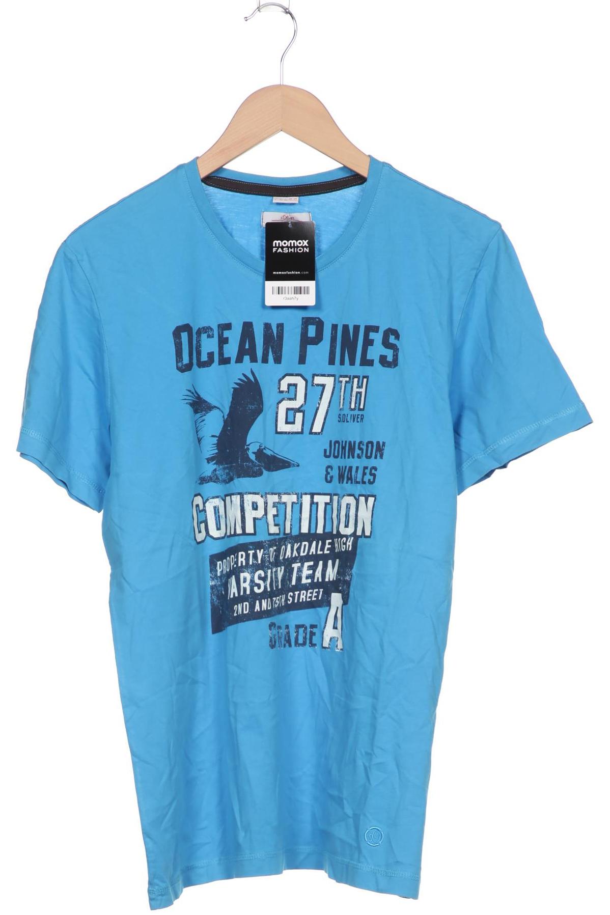 

s.Oliver Herren T-Shirt, blau, Gr. 52