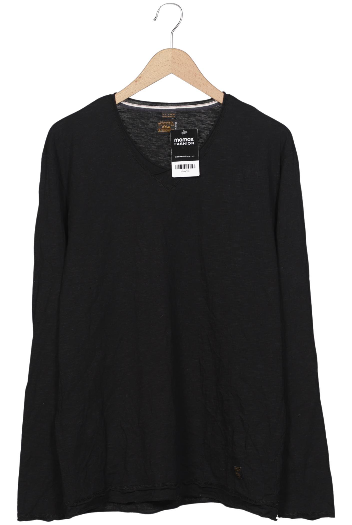 

s.Oliver Herren Langarmshirt, schwarz, Gr. 56
