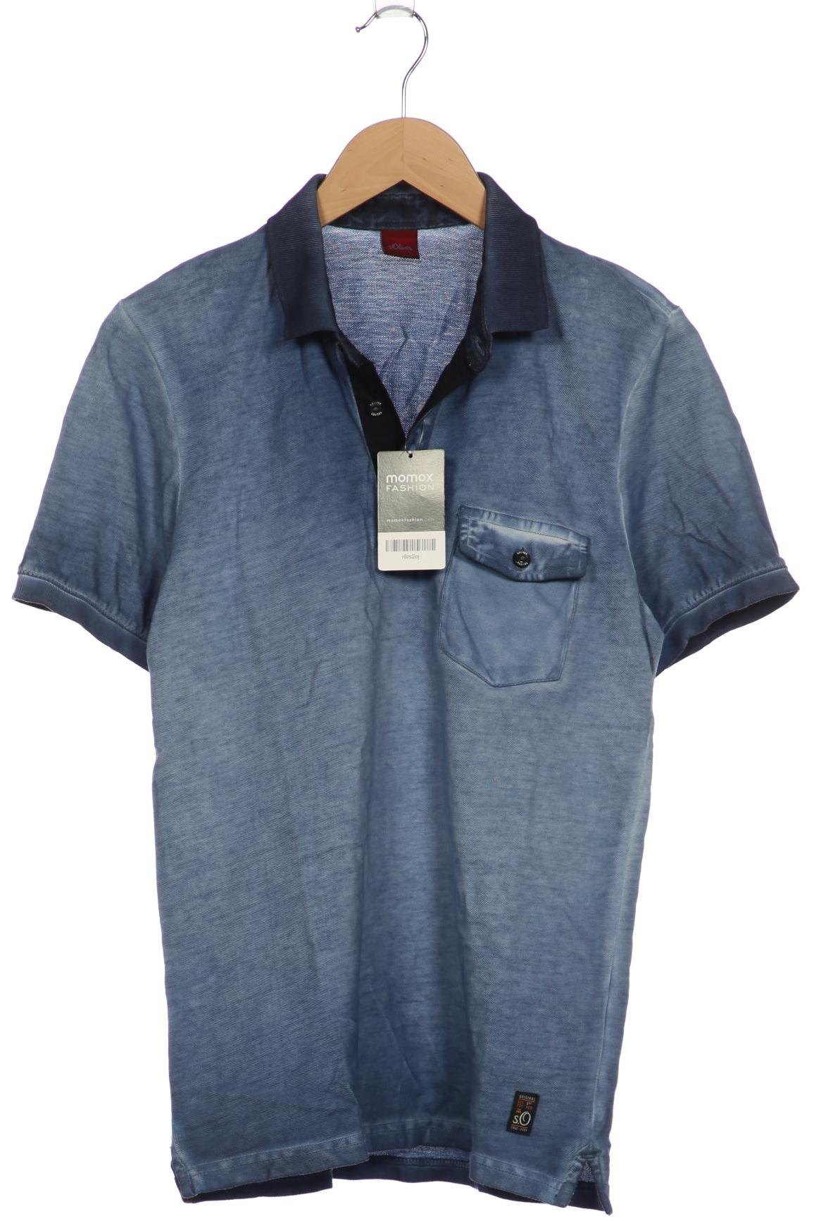 

s.Oliver Herren Poloshirt, blau, Gr. 46
