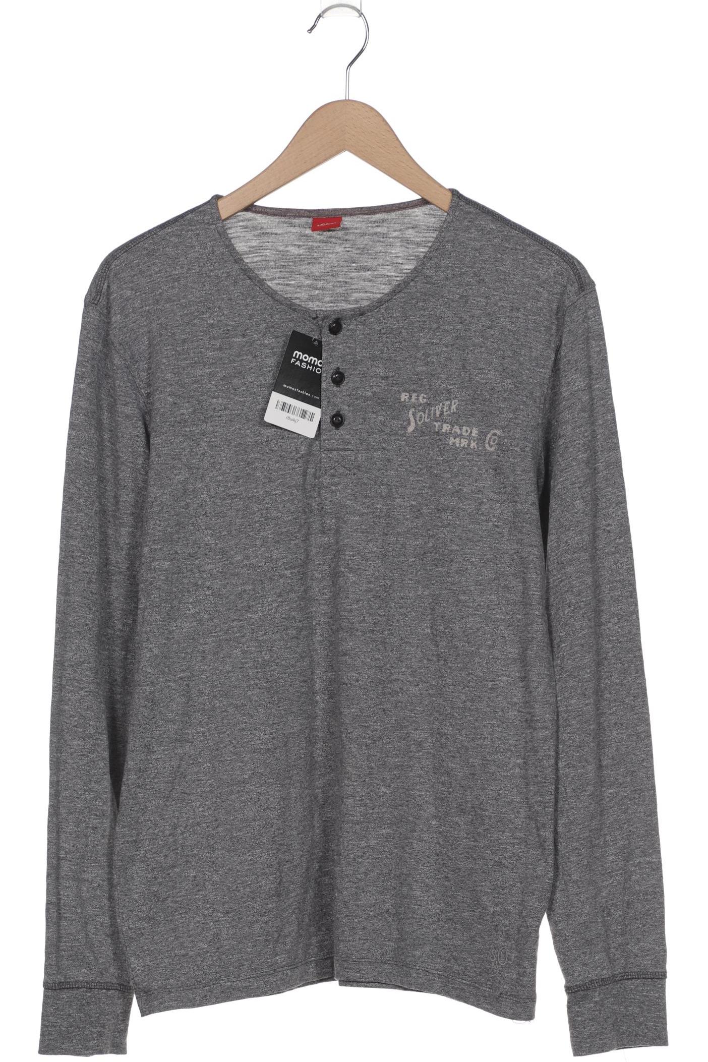 

s.Oliver Herren Langarmshirt, grau, Gr. 52