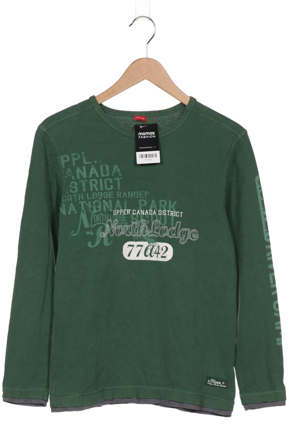 

s.Oliver Herren Langarmshirt, grün, Gr. 52