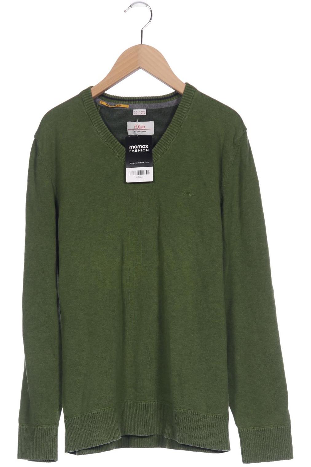 

s.Oliver Herren Pullover, grün, Gr. 48
