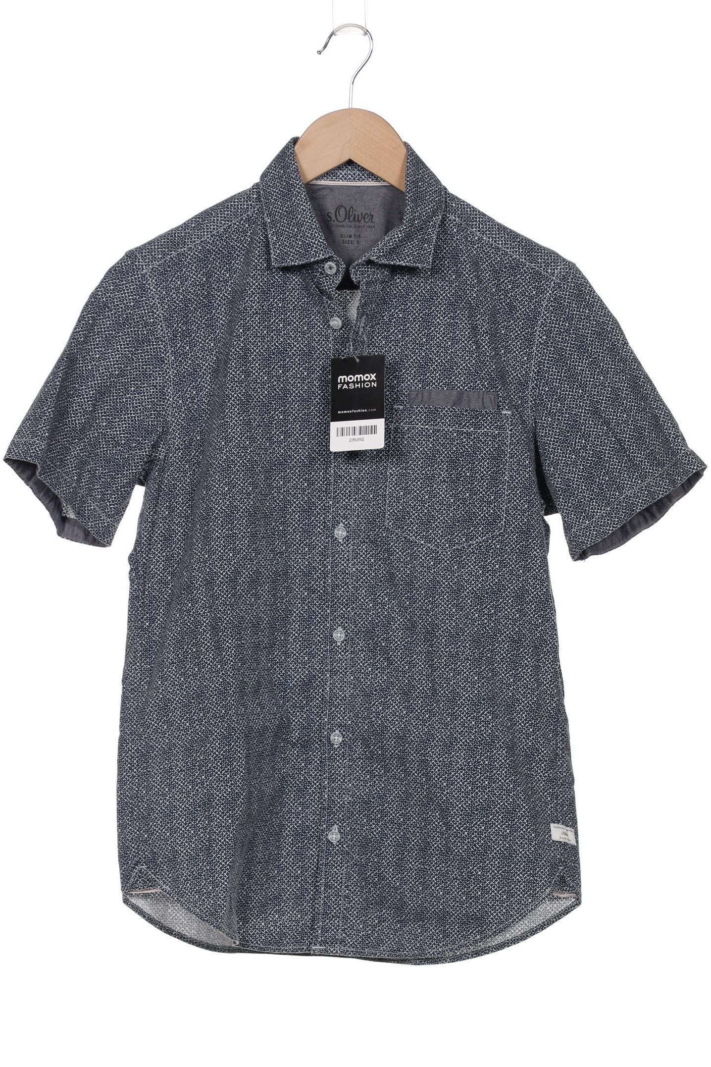 

s.Oliver Herren Hemd, marineblau, Gr. 46