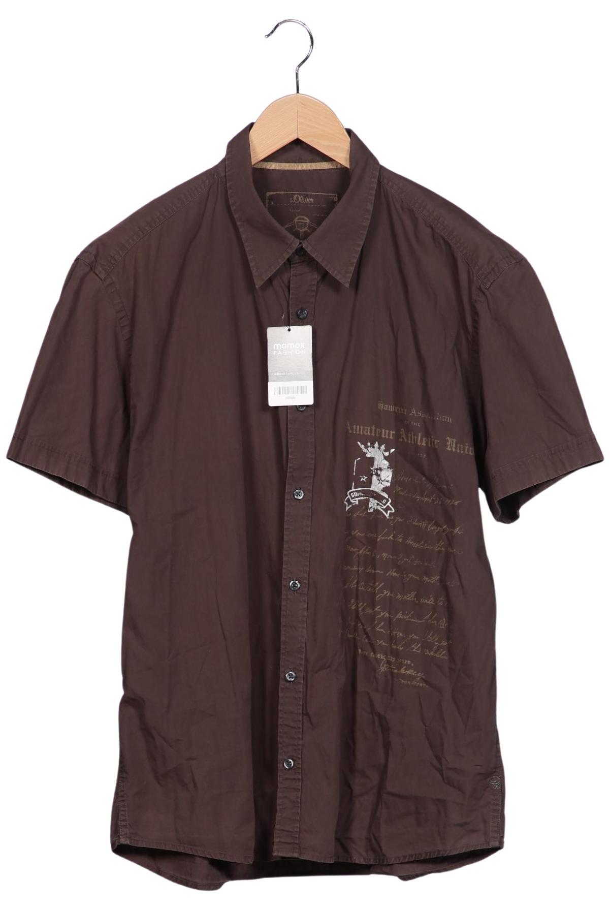 

s.Oliver Herren Hemd, braun, Gr. 56