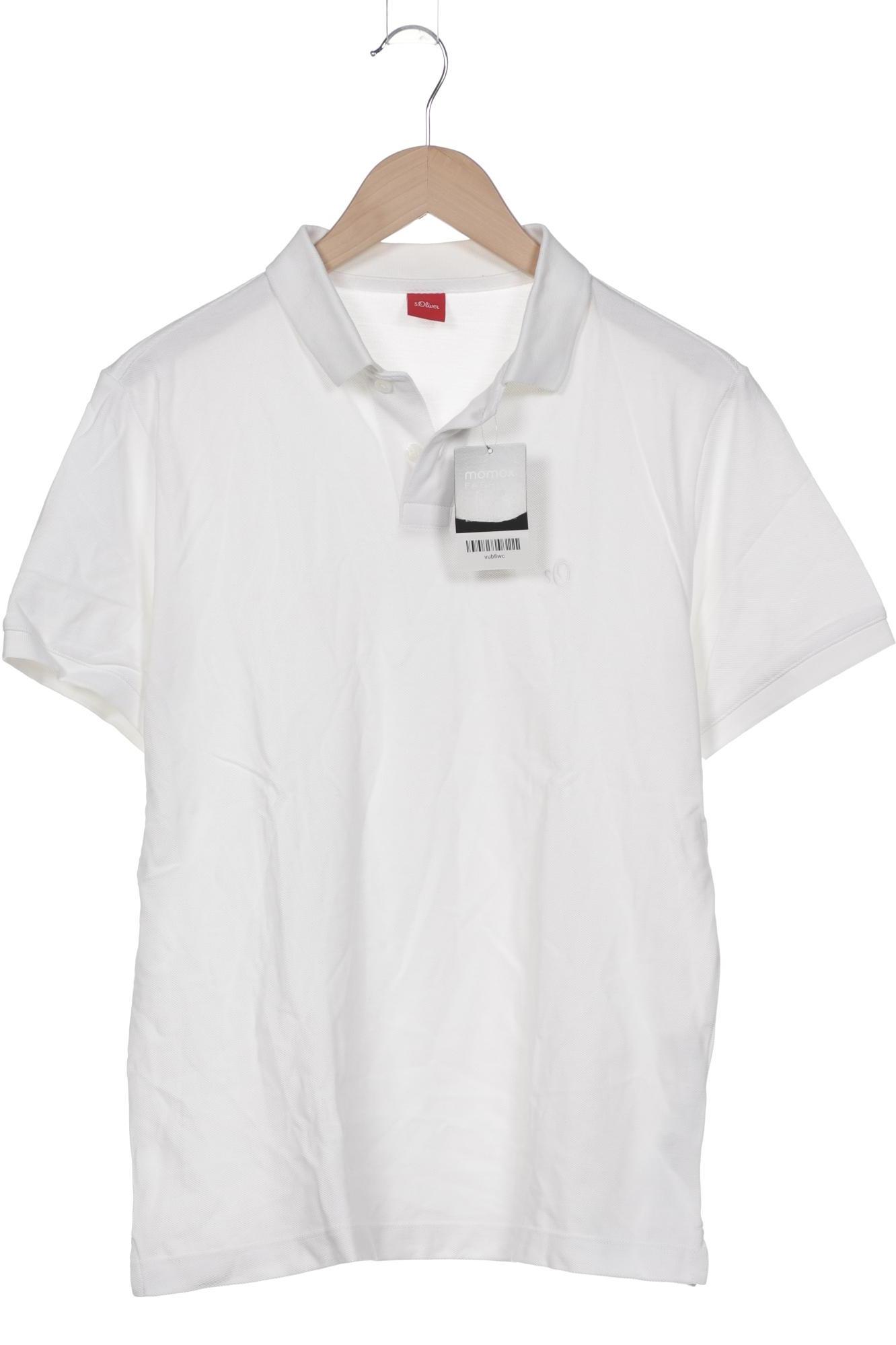 

s.Oliver Herren Poloshirt, weiß, Gr. 48