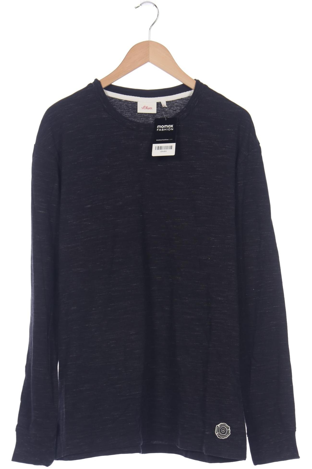 

s.Oliver Herren Langarmshirt, schwarz, Gr. 56