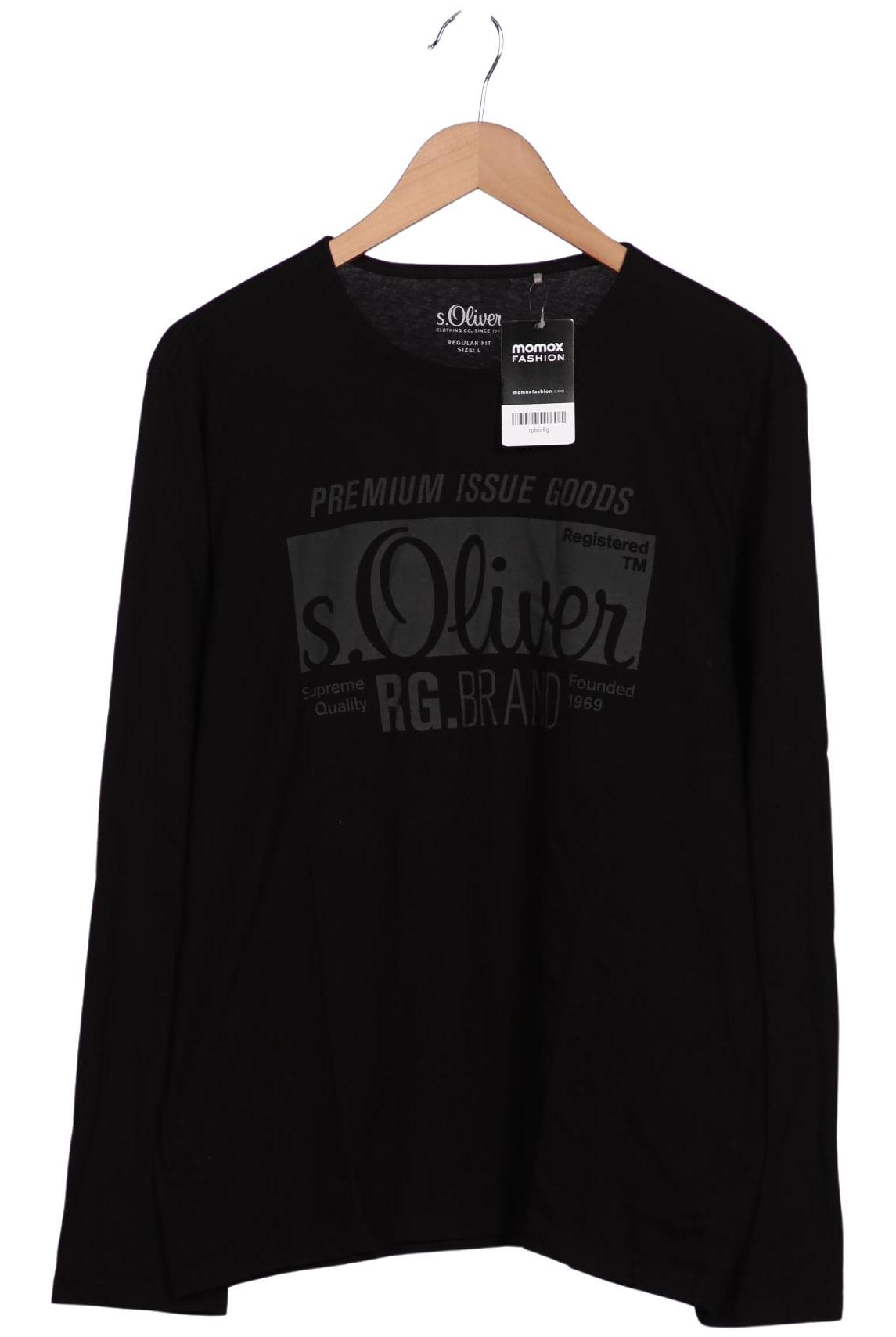 

s.Oliver Herren Langarmshirt, schwarz, Gr. 52