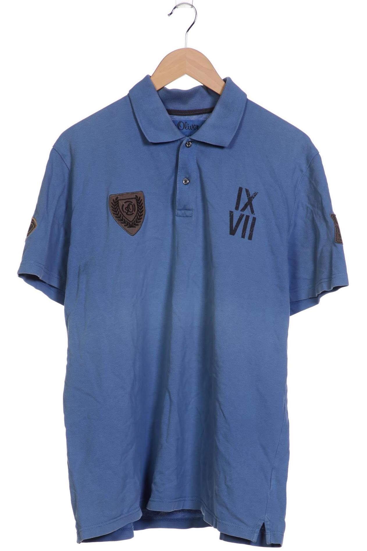 

s.Oliver Herren Poloshirt, blau, Gr. 56