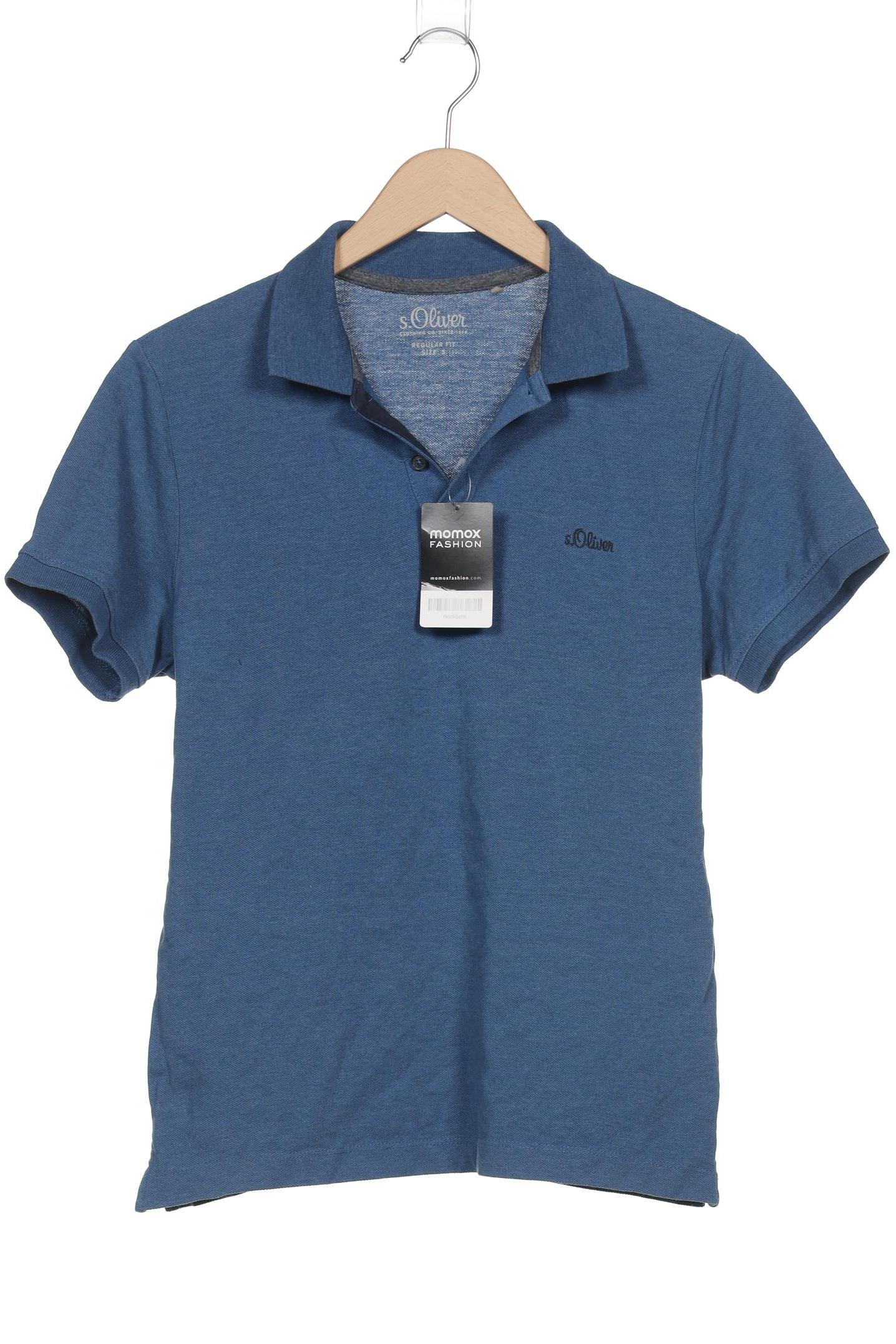 

s.Oliver Herren Poloshirt, blau, Gr. 46