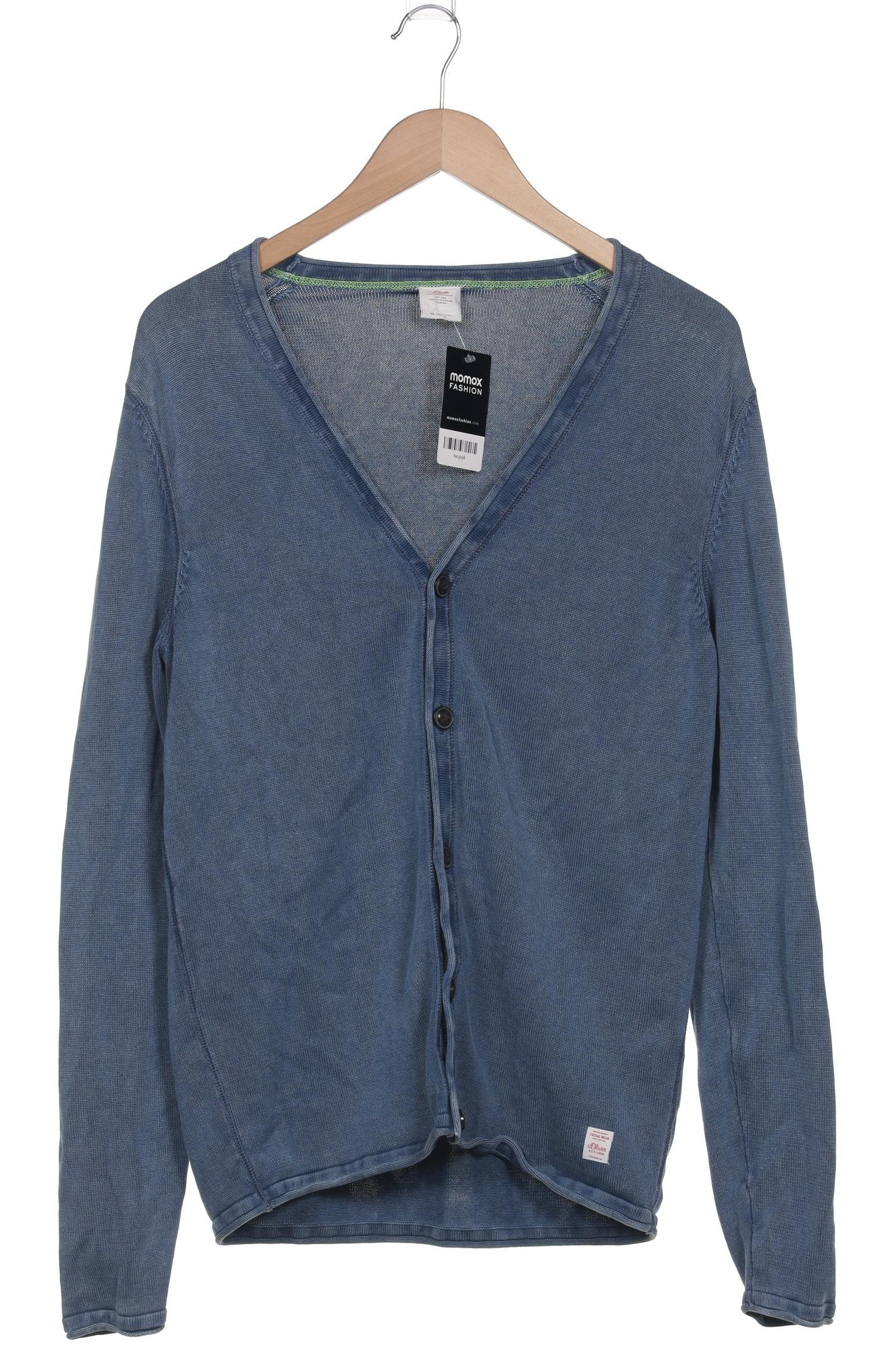 

s.Oliver Herren Strickjacke, blau, Gr. 48