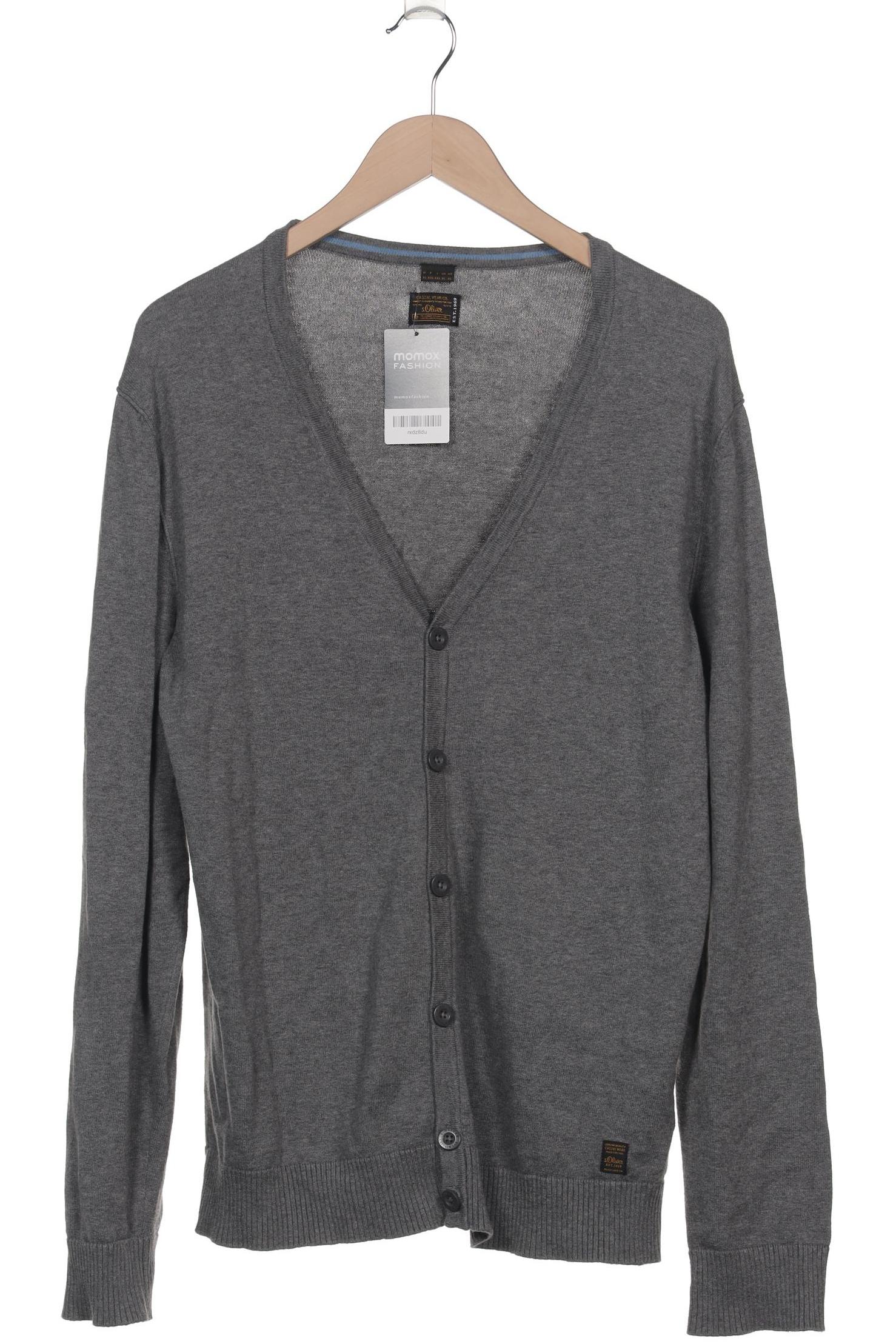 

s.Oliver Herren Strickjacke, grau, Gr. 54