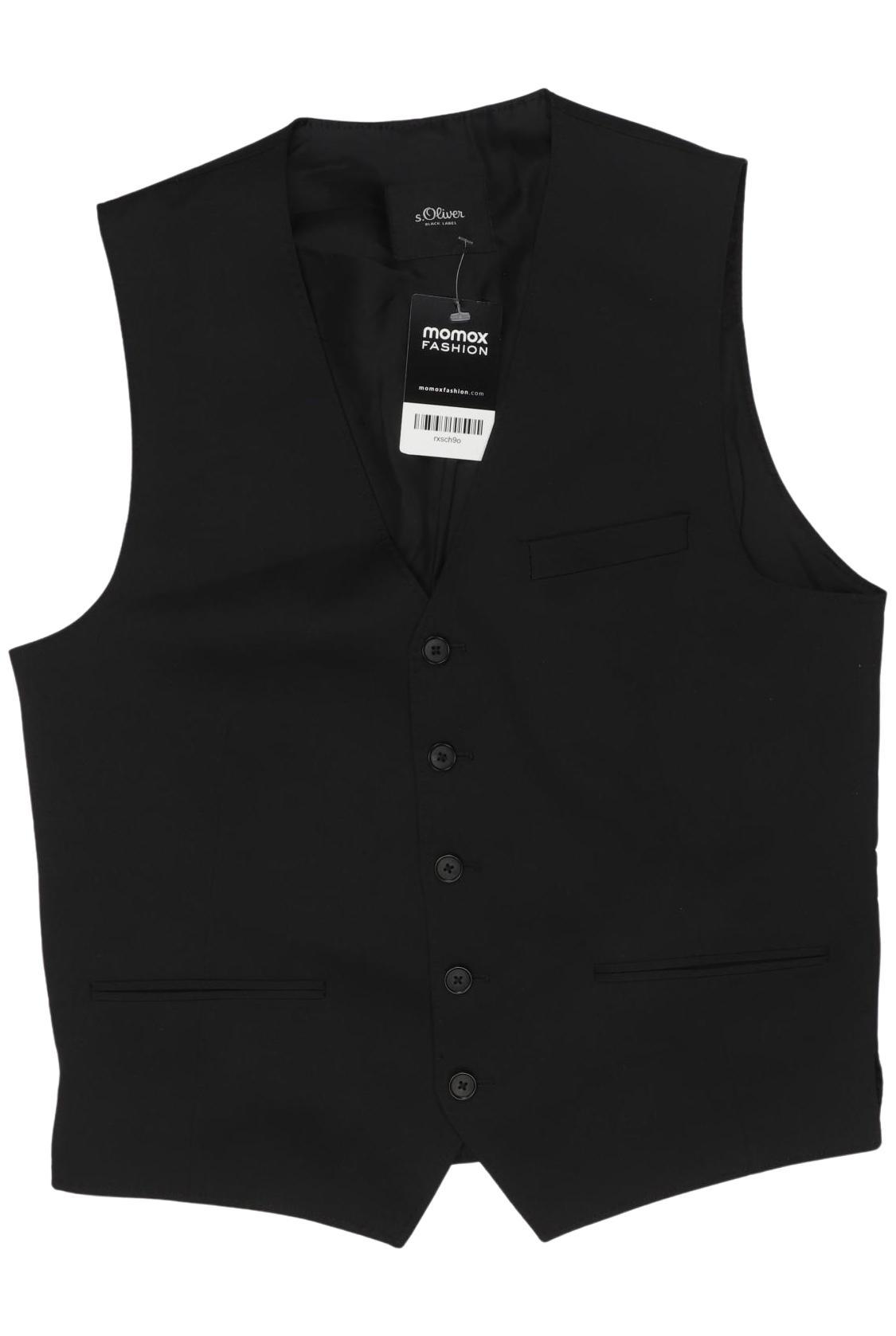 

s.Oliver Herren Weste, schwarz, Gr. 48