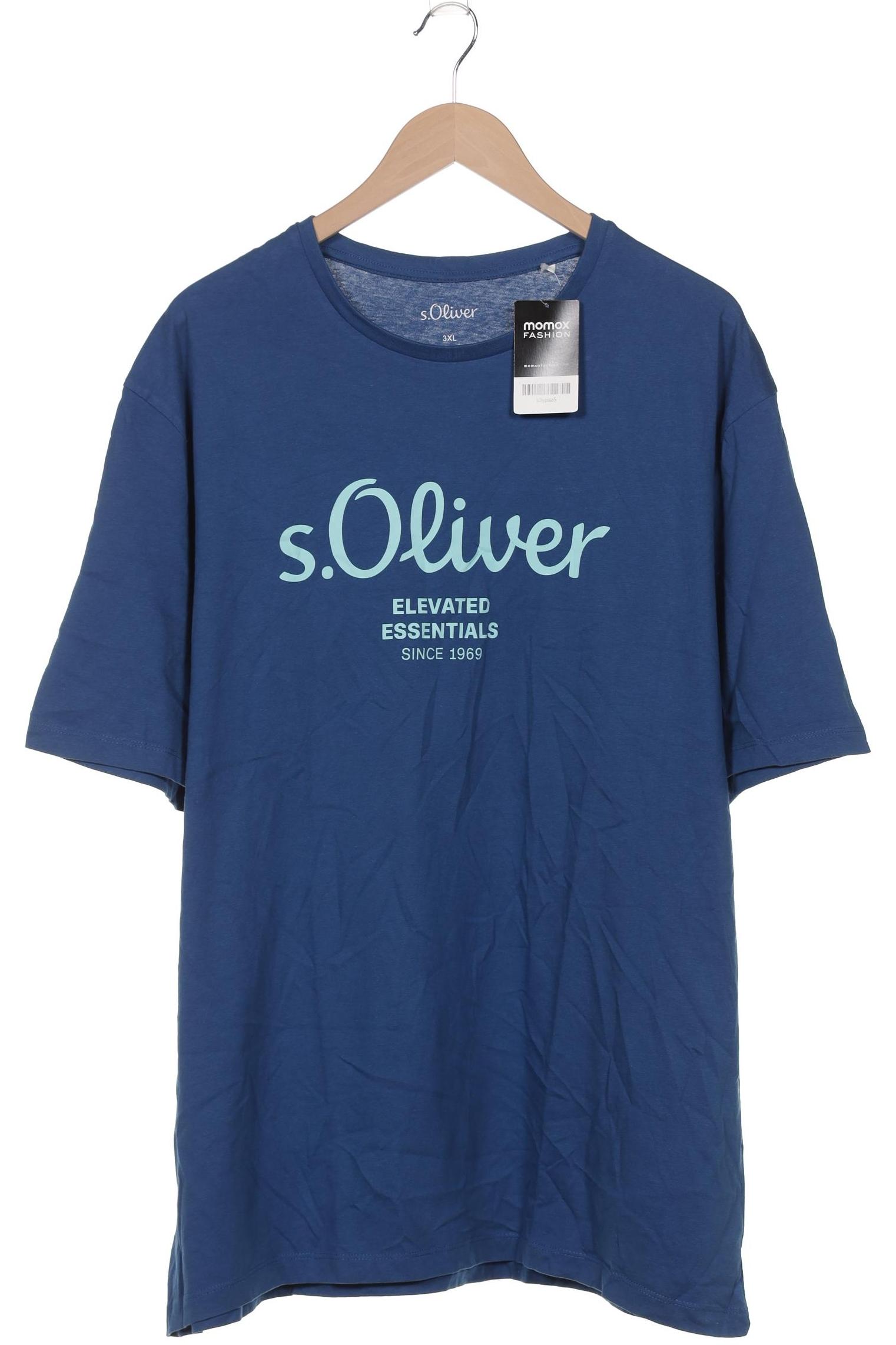 

s.Oliver Herren T-Shirt, blau, Gr. 58