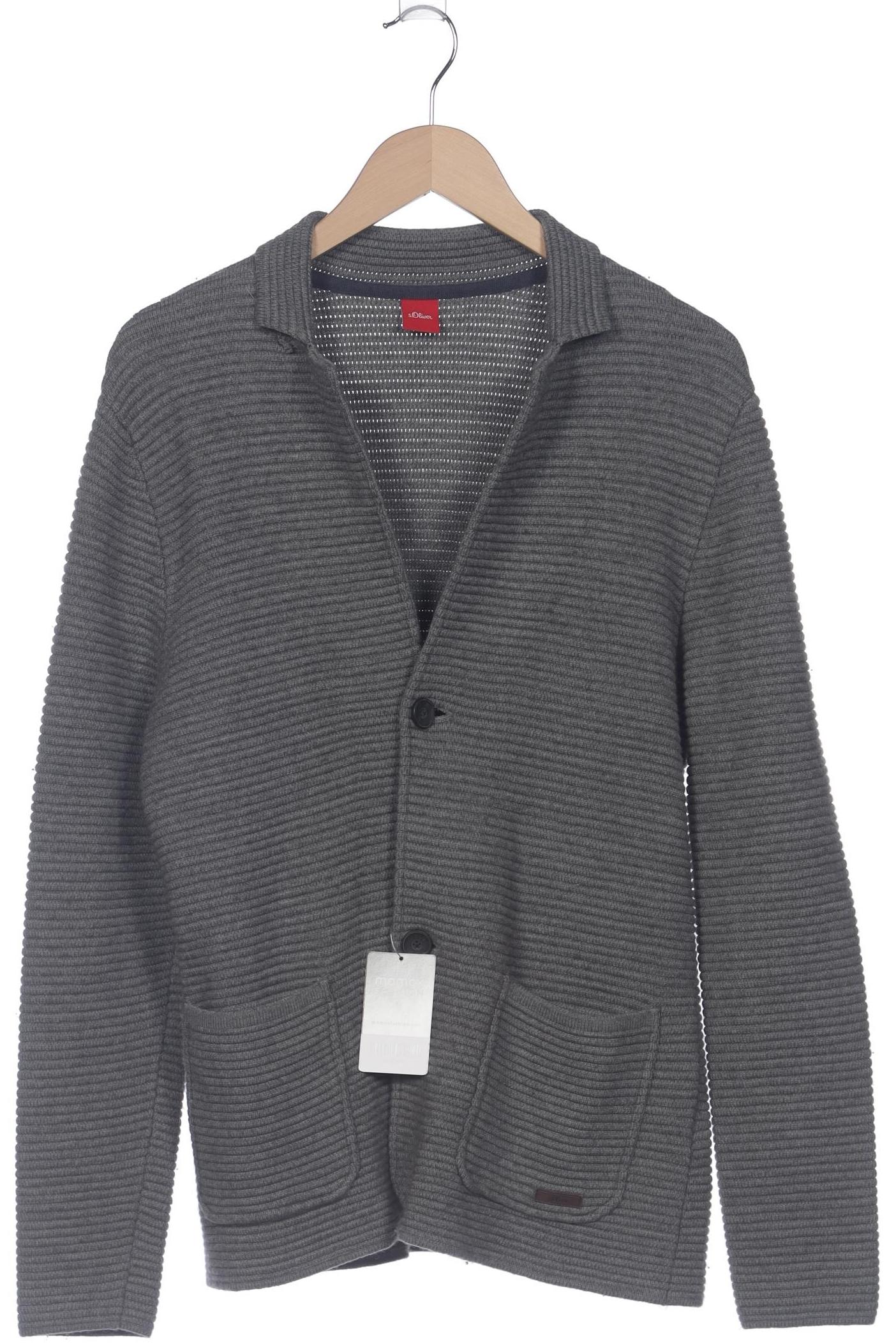 

s.Oliver Herren Strickjacke, grau, Gr. 52