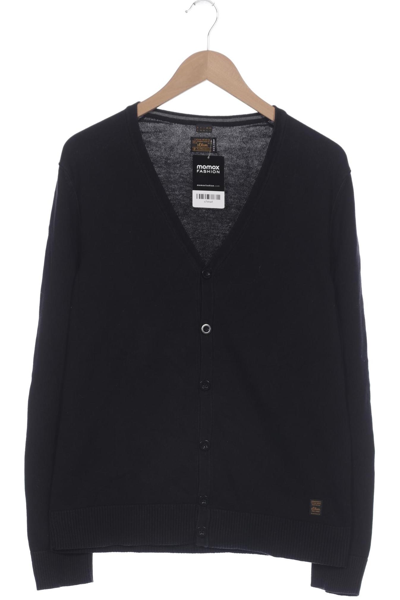 

s.Oliver Herren Strickjacke, schwarz, Gr. 52