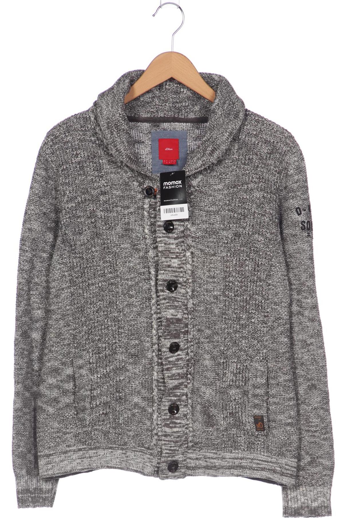 

s.Oliver Herren Strickjacke, grau, Gr. 52