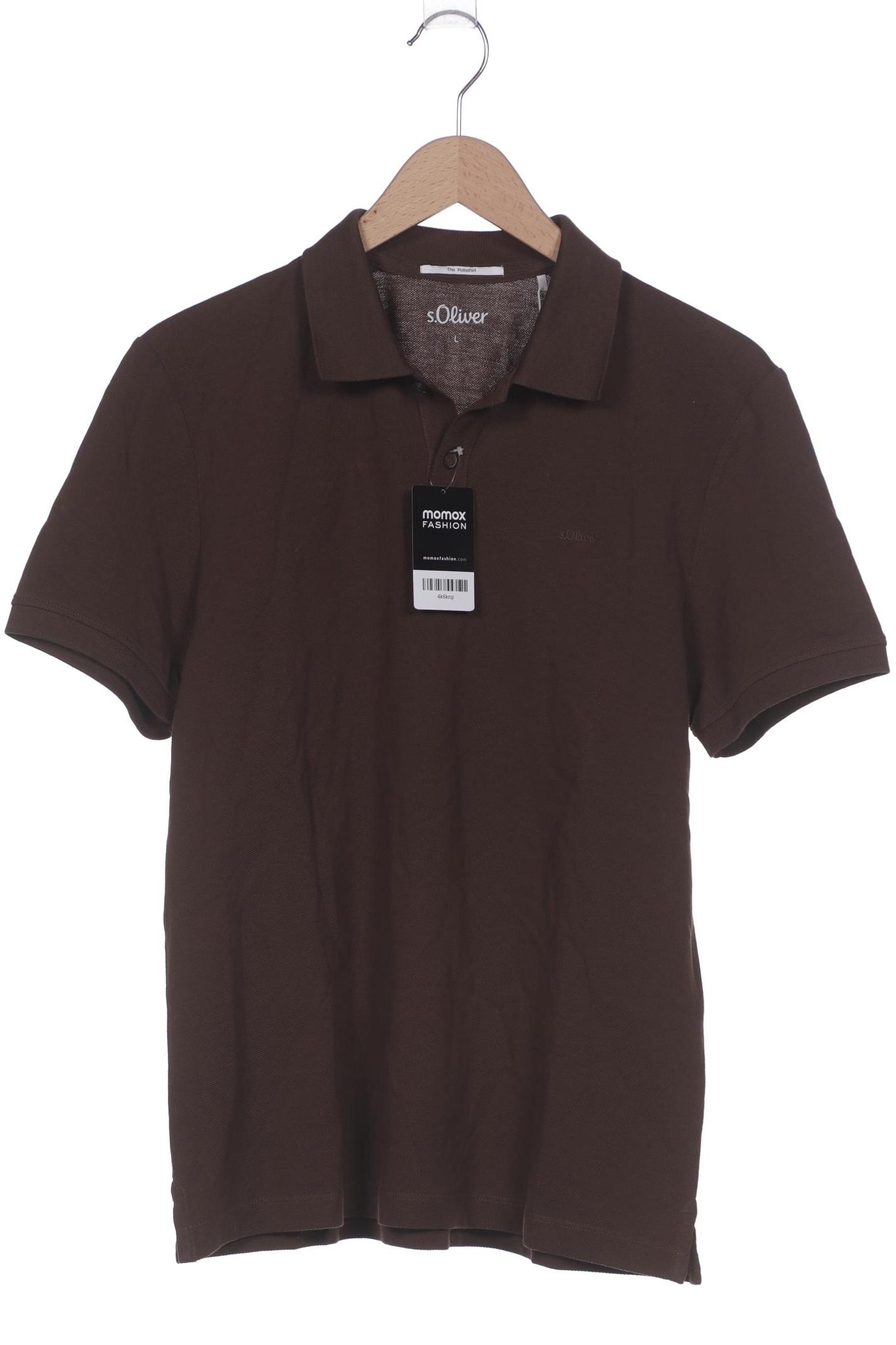 

s.Oliver Herren Poloshirt, braun, Gr. 52