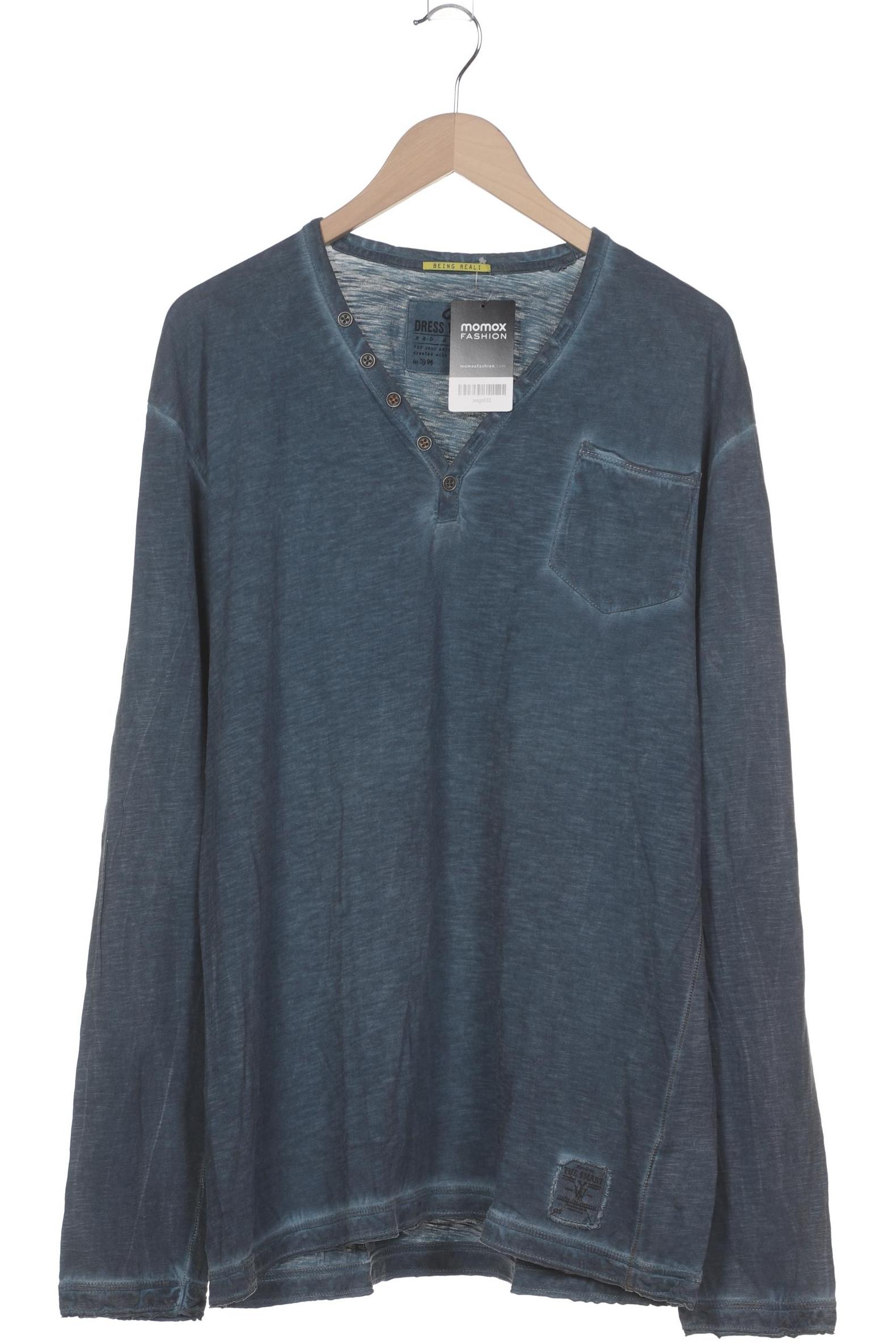 

s.Oliver Herren Langarmshirt, blau, Gr. 56