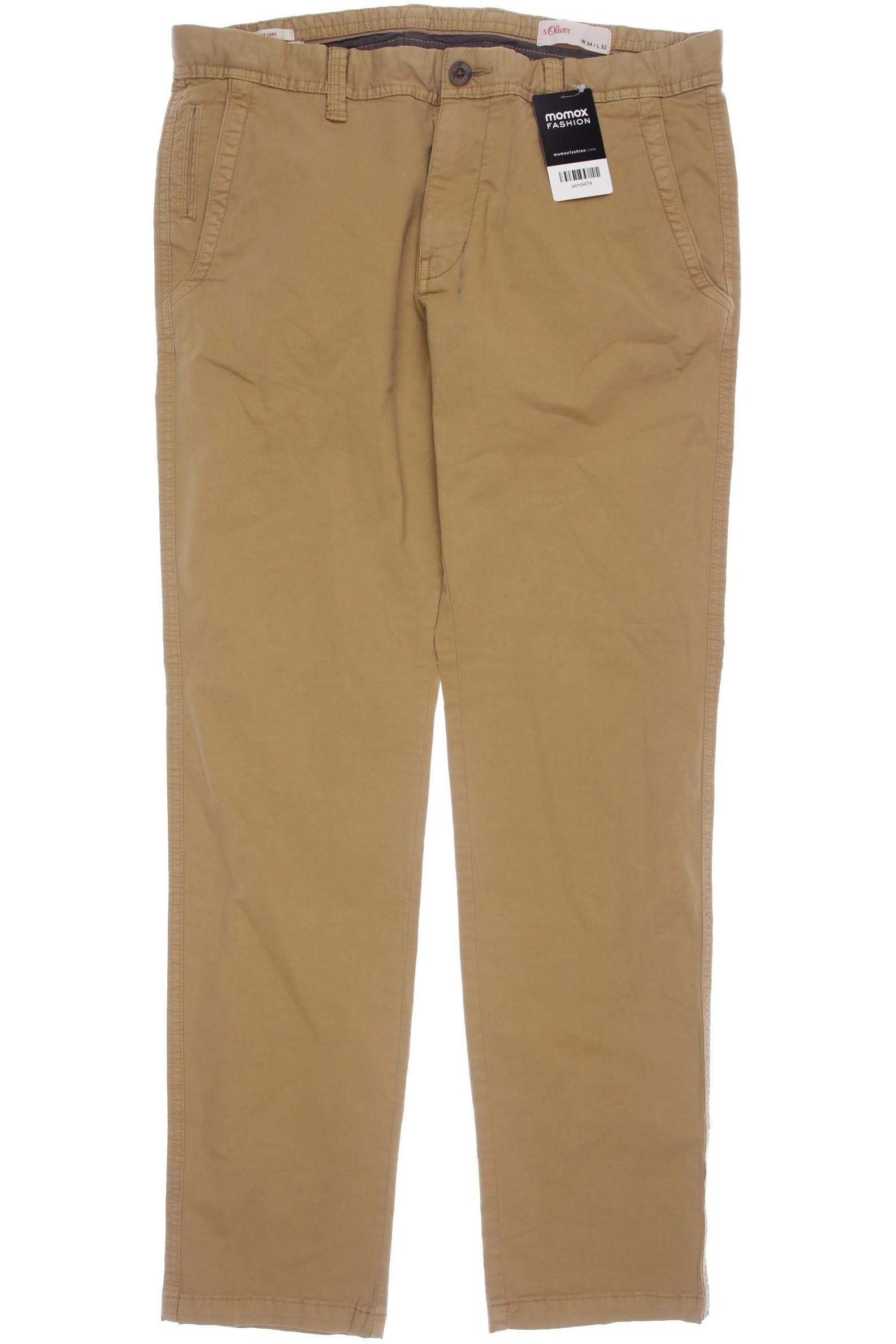 

s.Oliver Herren Stoffhose, beige, Gr. 34