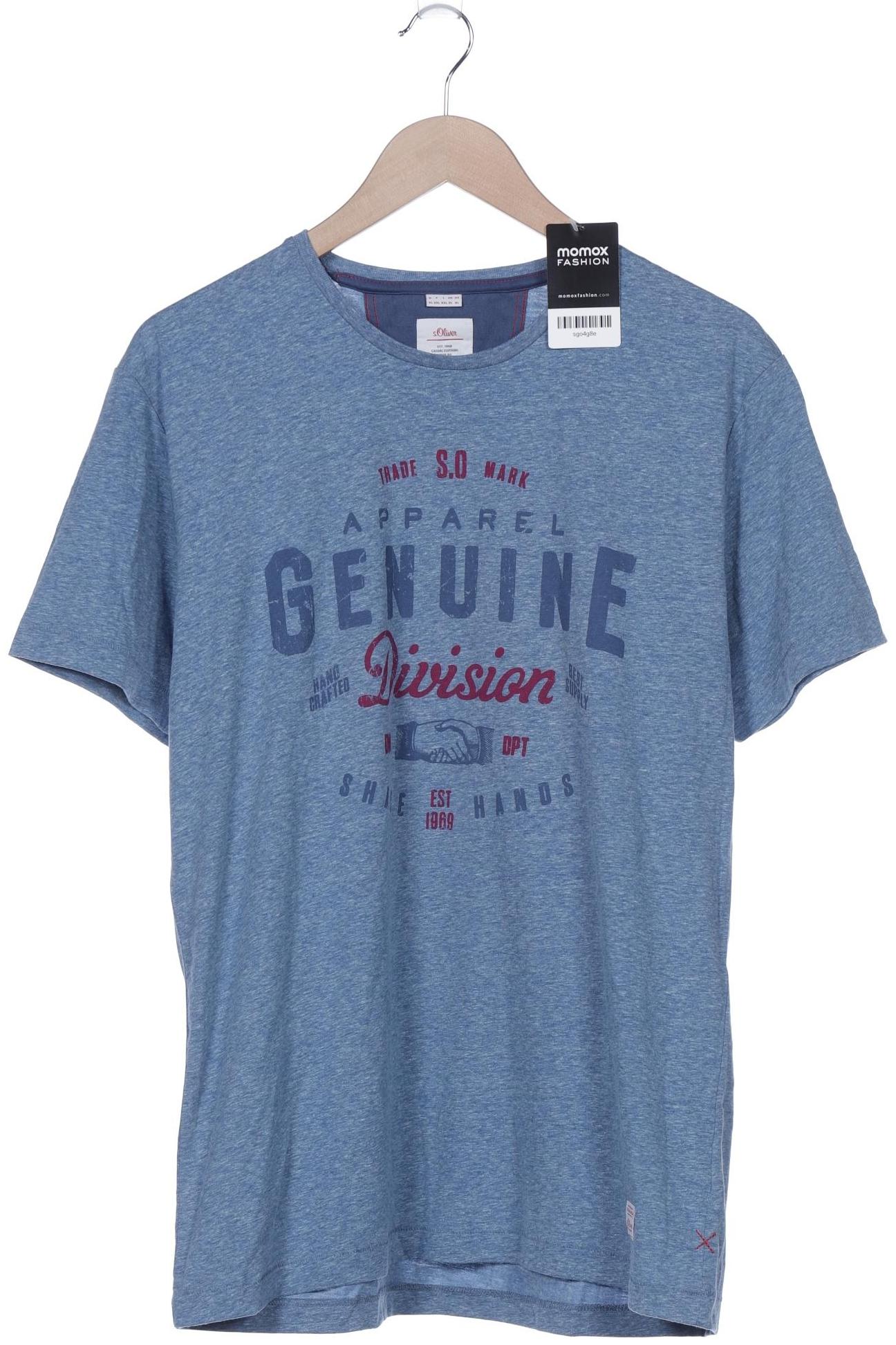 

s.Oliver Herren T-Shirt, blau, Gr. 54