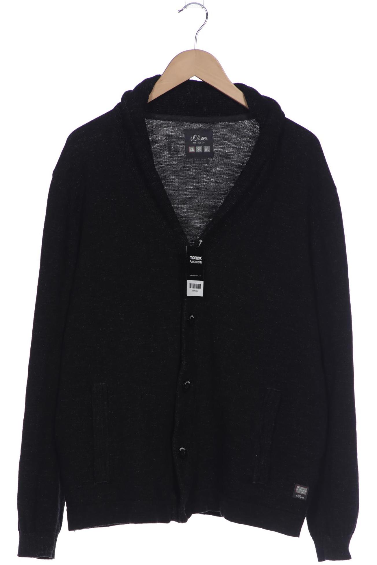 

s.Oliver Herren Strickjacke, schwarz, Gr. 56