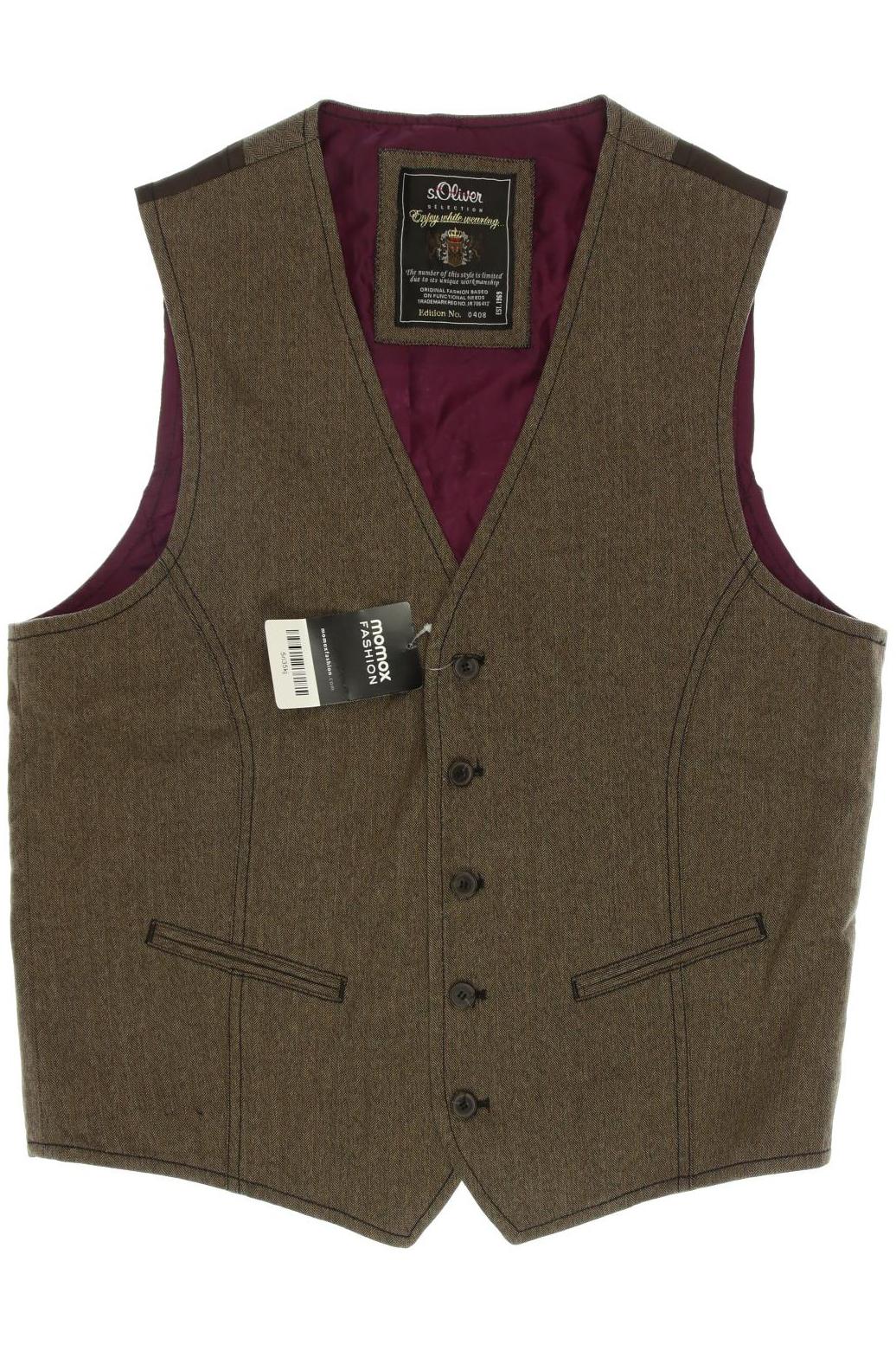 

s.Oliver Herren Weste, beige, Gr. 48