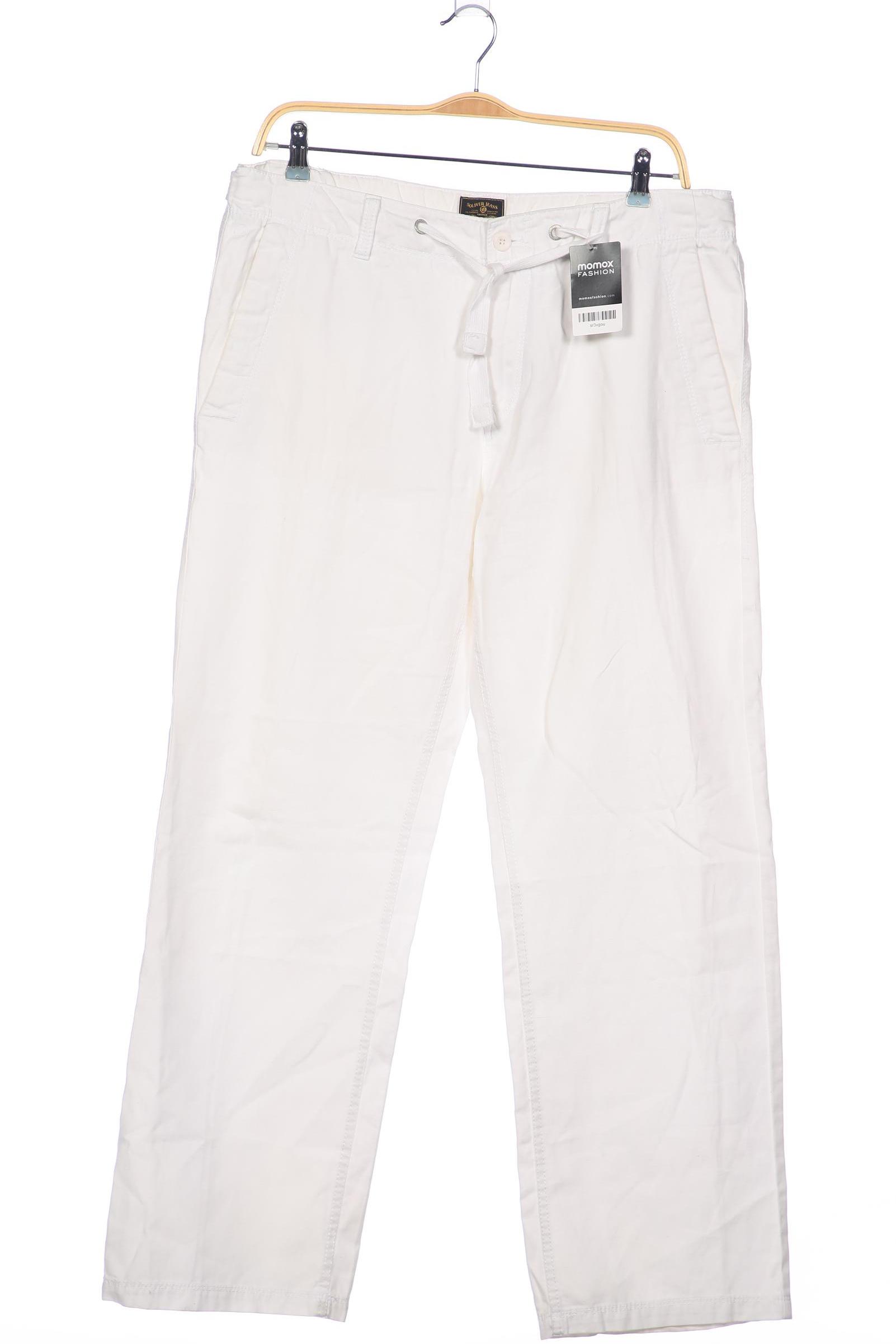 

s.Oliver Herren Stoffhose, weiß, Gr. 38