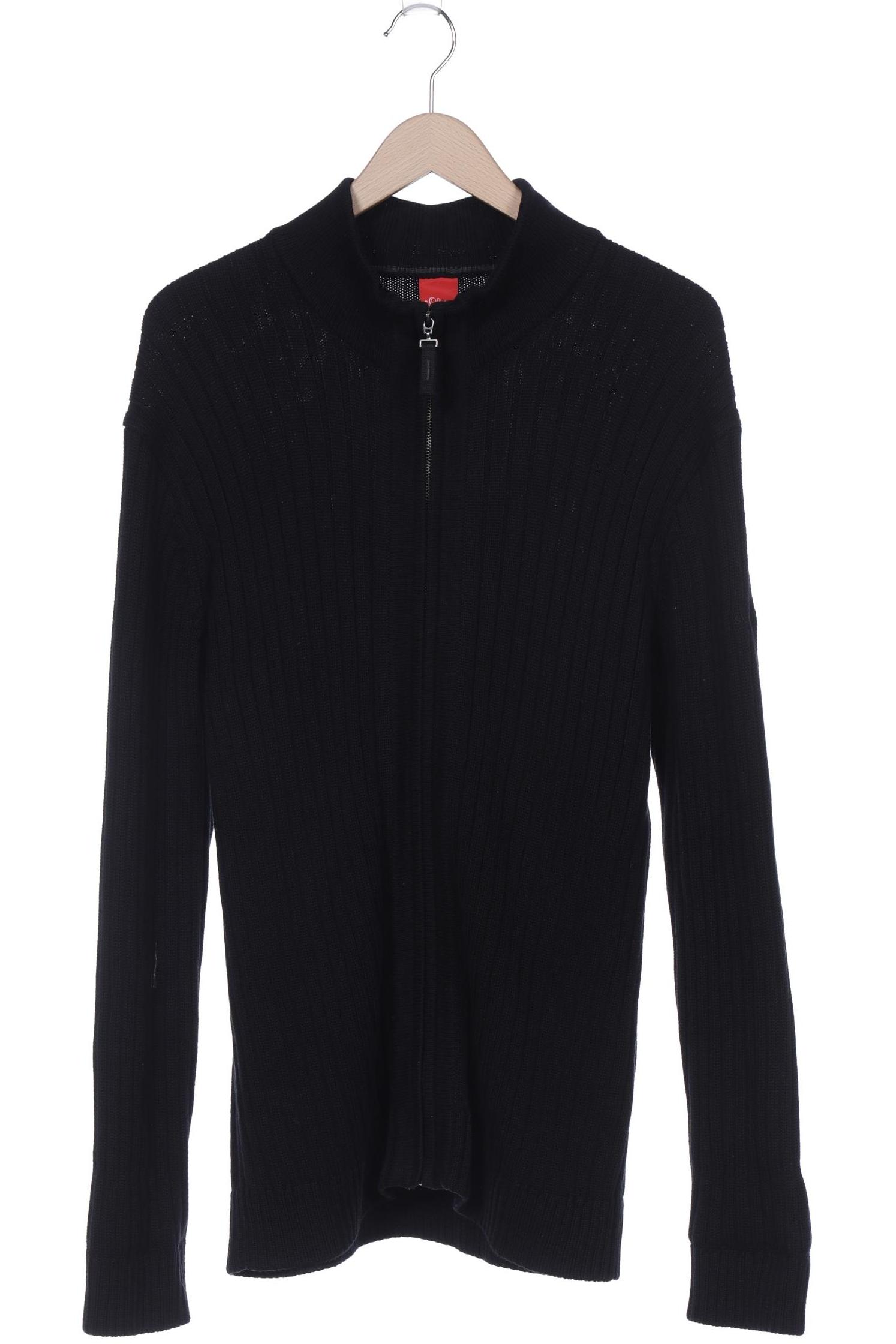 

s.Oliver Herren Strickjacke, schwarz, Gr. 54