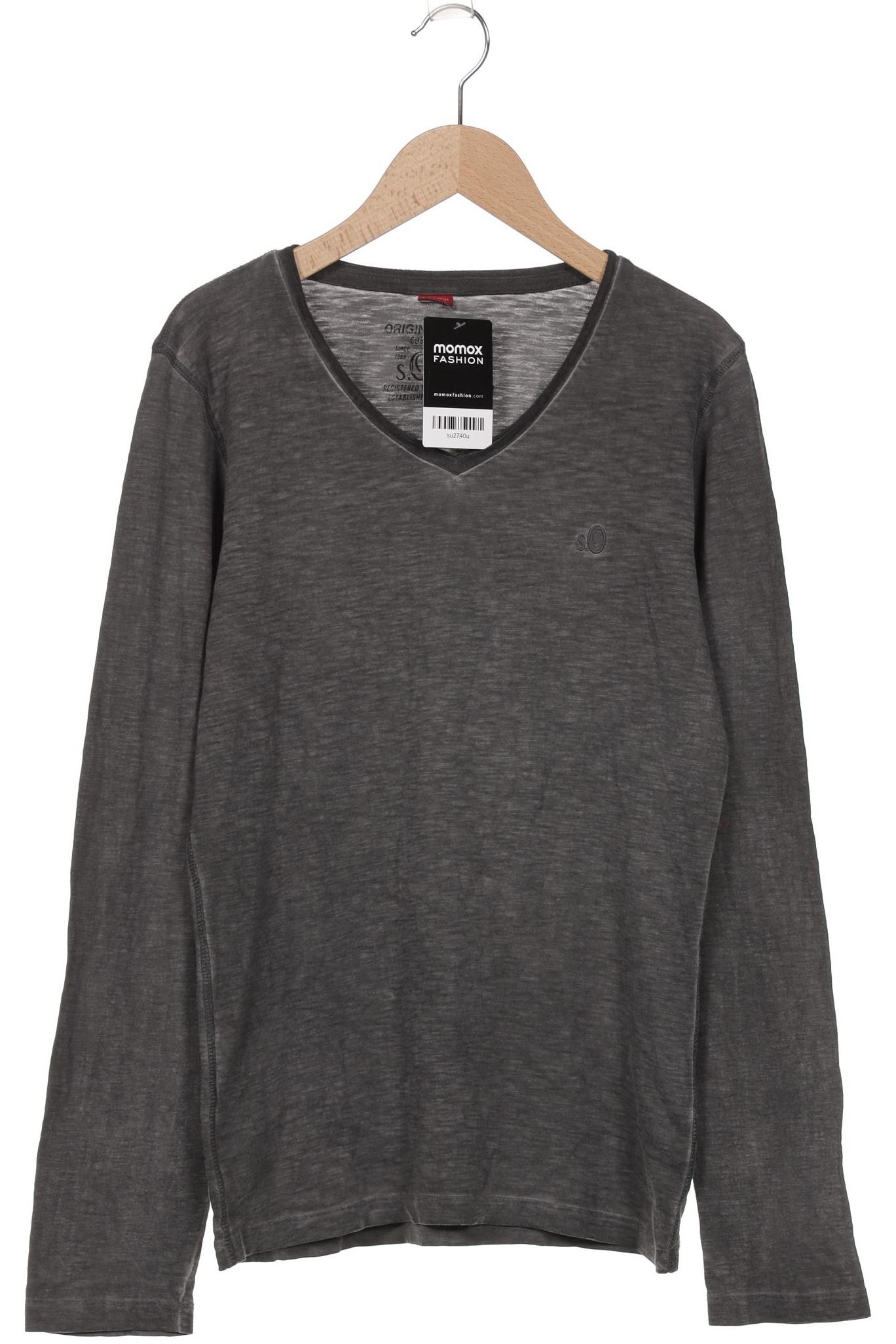 

s.Oliver Herren Langarmshirt, grau, Gr. 46