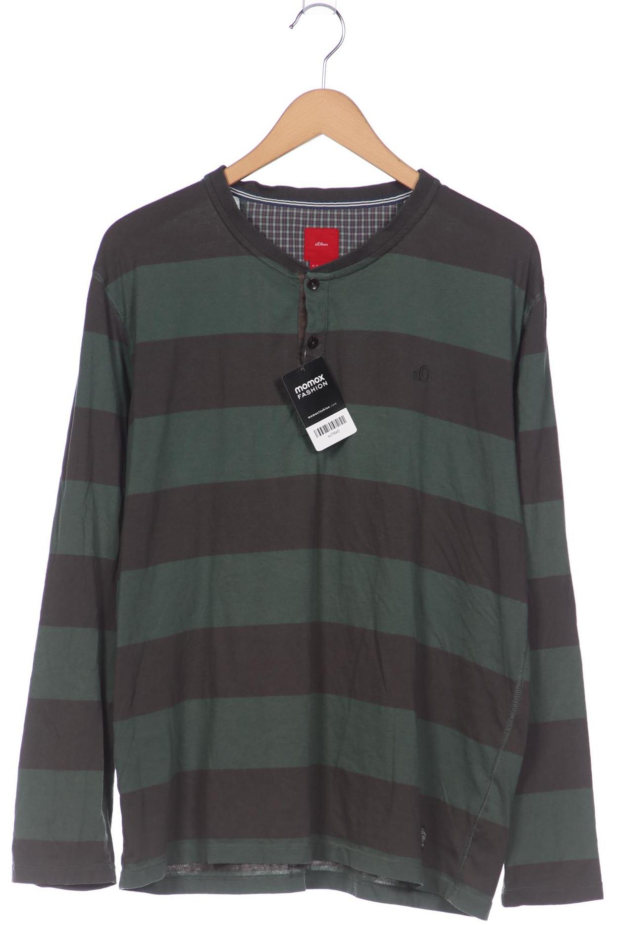 

s.Oliver Herren Langarmshirt, grün, Gr. 54