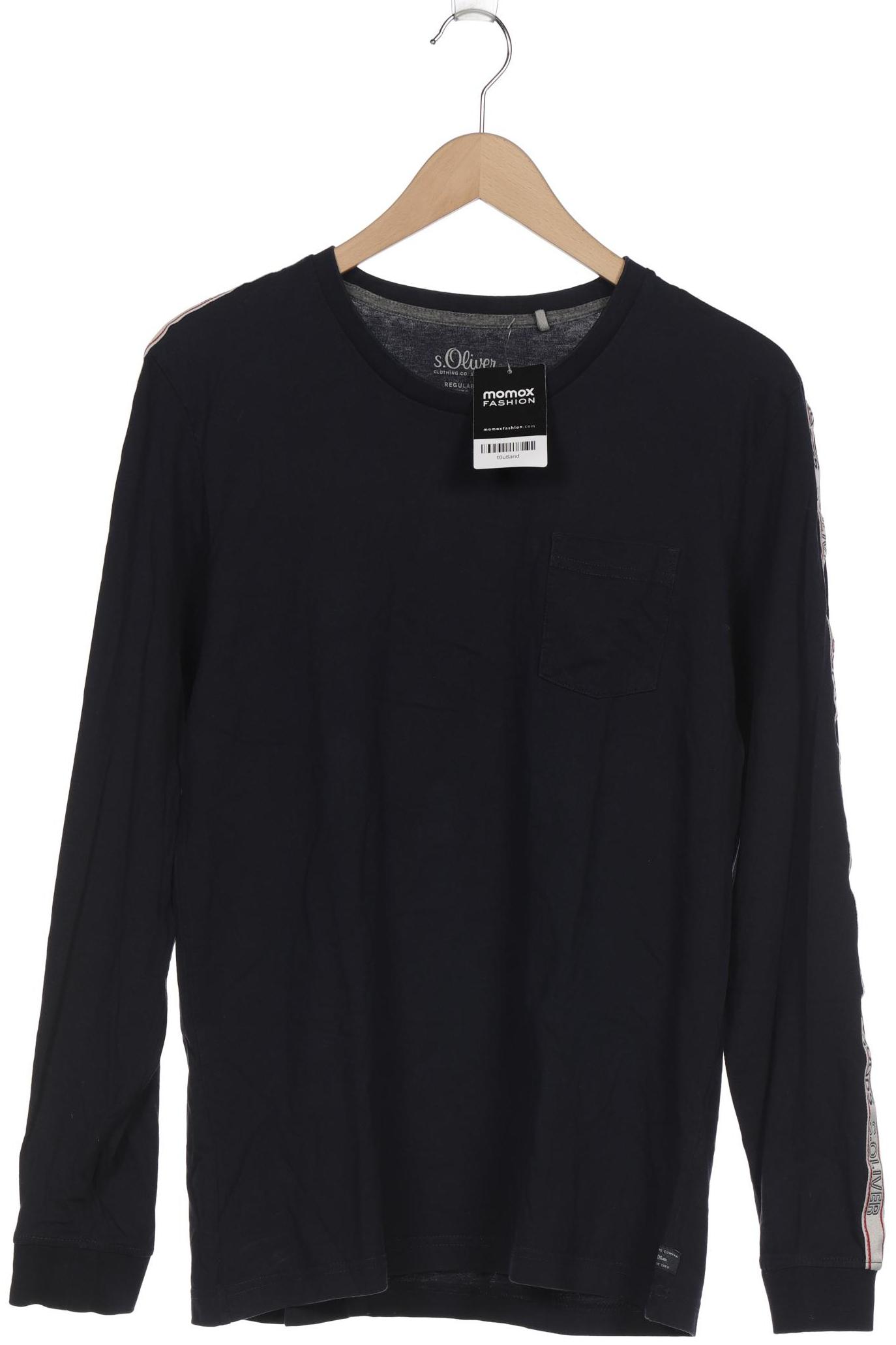 

s.Oliver Herren Langarmshirt, marineblau, Gr. 52