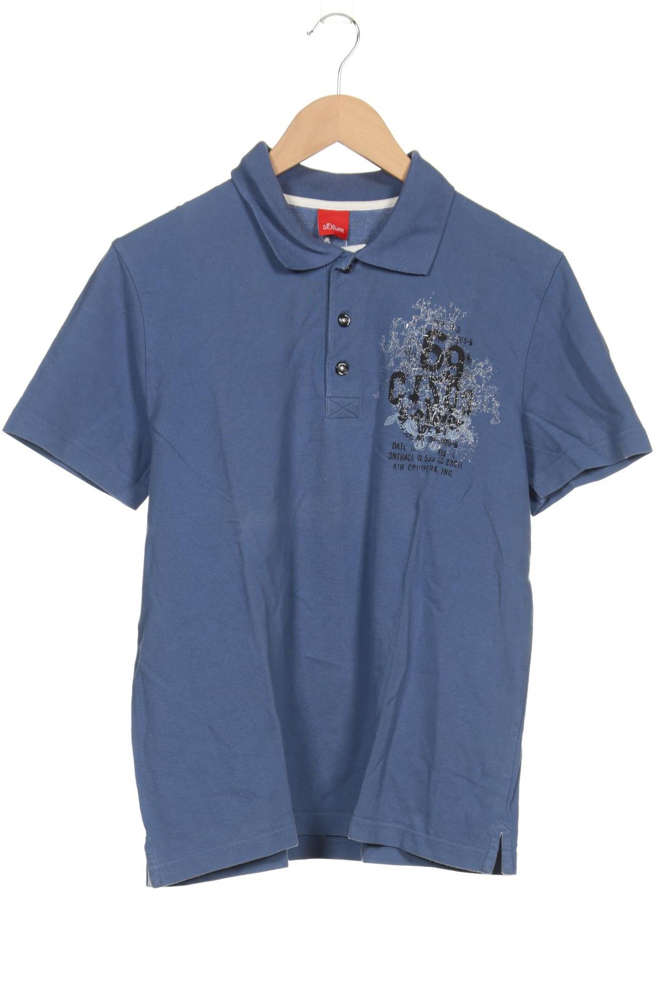

s.Oliver Herren Poloshirt, blau, Gr. 48
