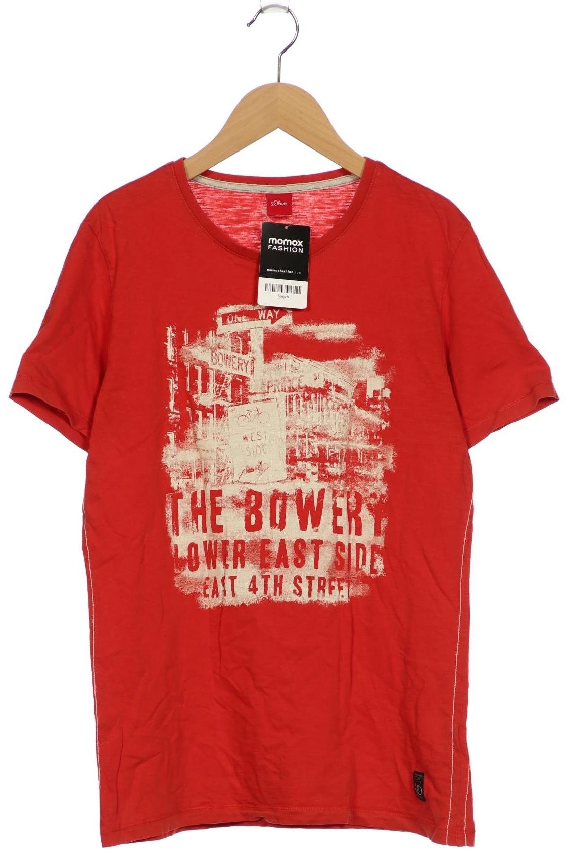

s.Oliver Herren T-Shirt, rot, Gr. 48