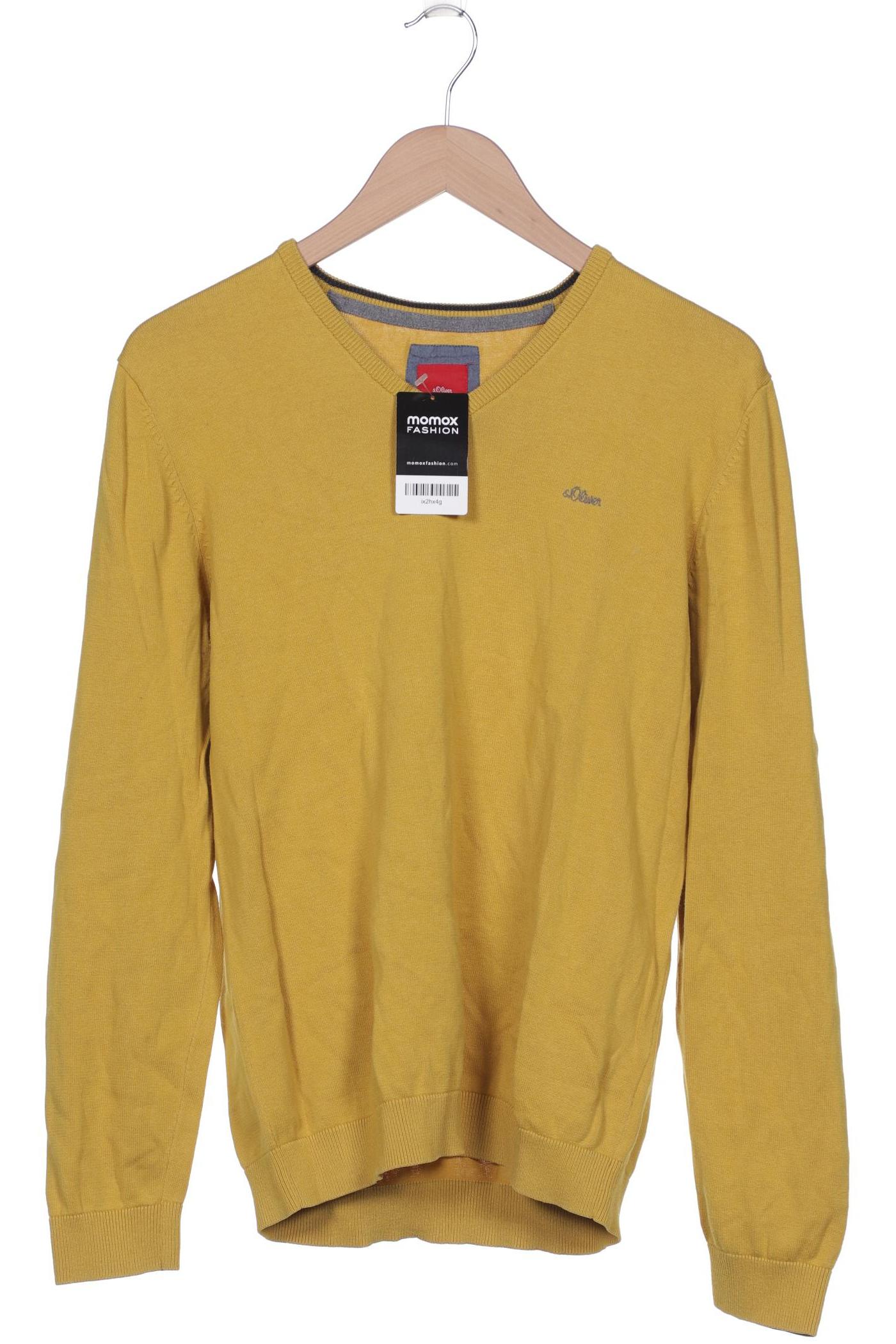 

s.Oliver Herren Pullover, gelb, Gr. 48