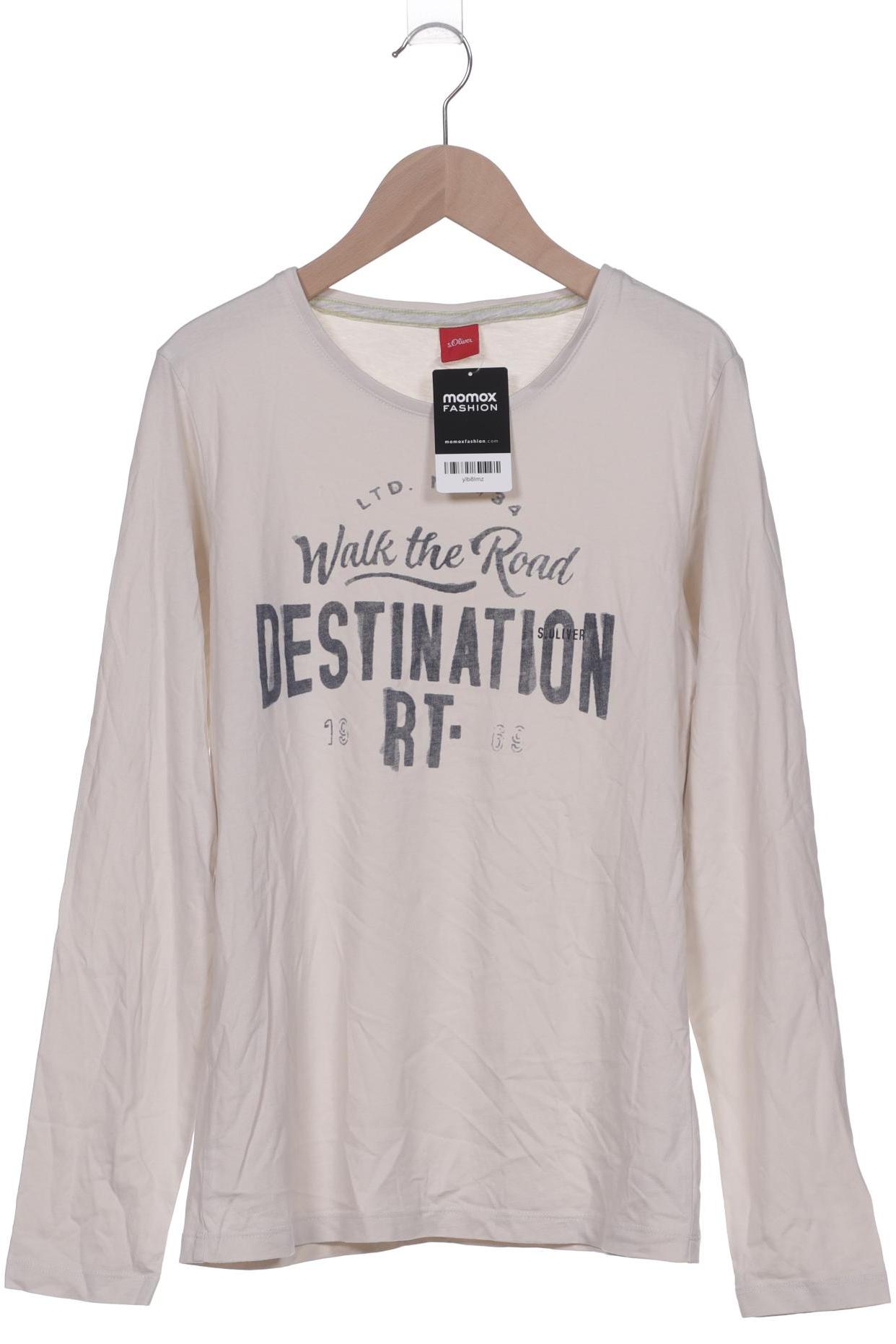 

s.Oliver Herren Langarmshirt, beige, Gr. 46