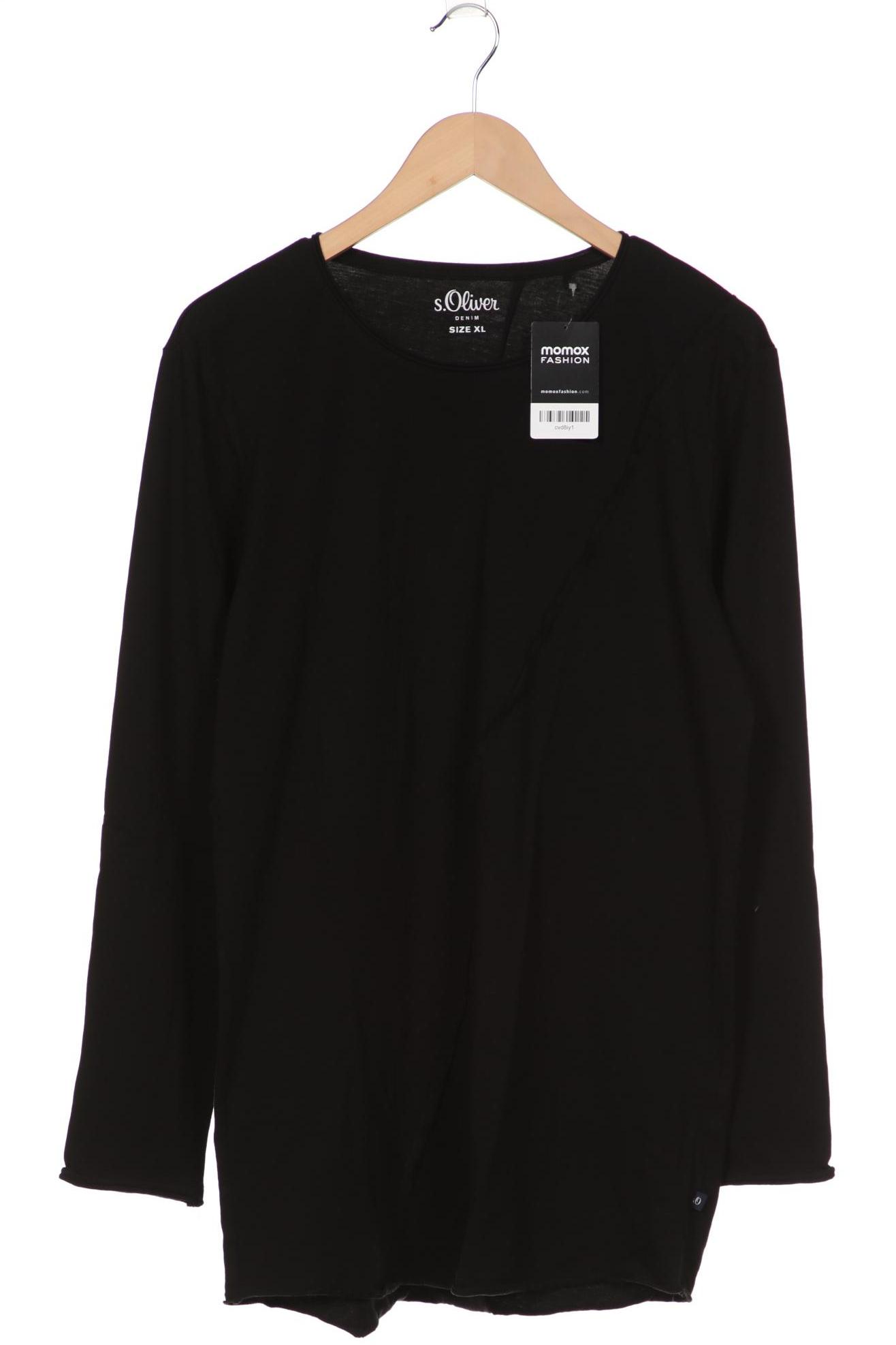 

s.Oliver Herren Langarmshirt, schwarz, Gr. 54