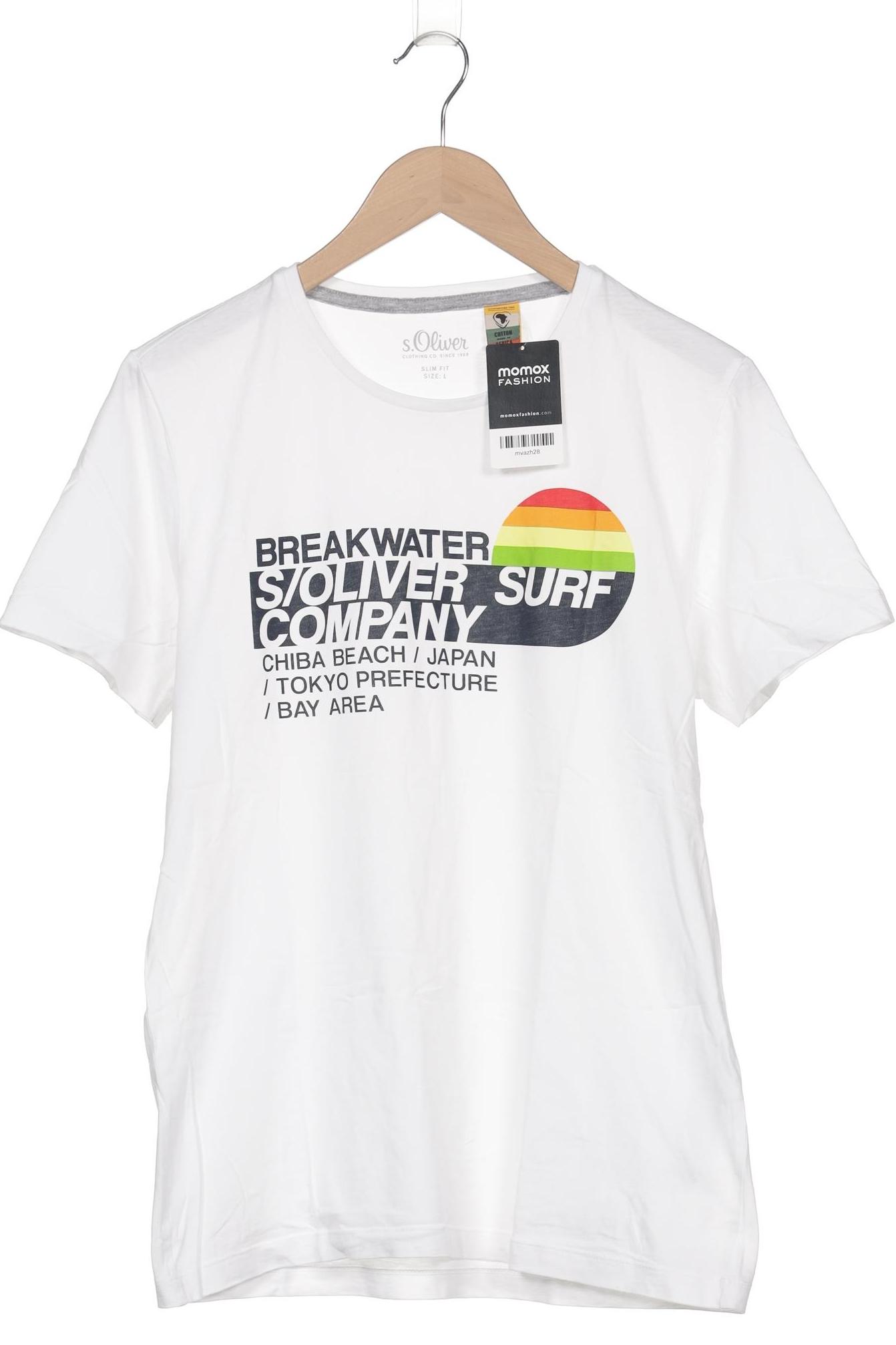 

s.Oliver Herren T-Shirt, weiß, Gr. 52