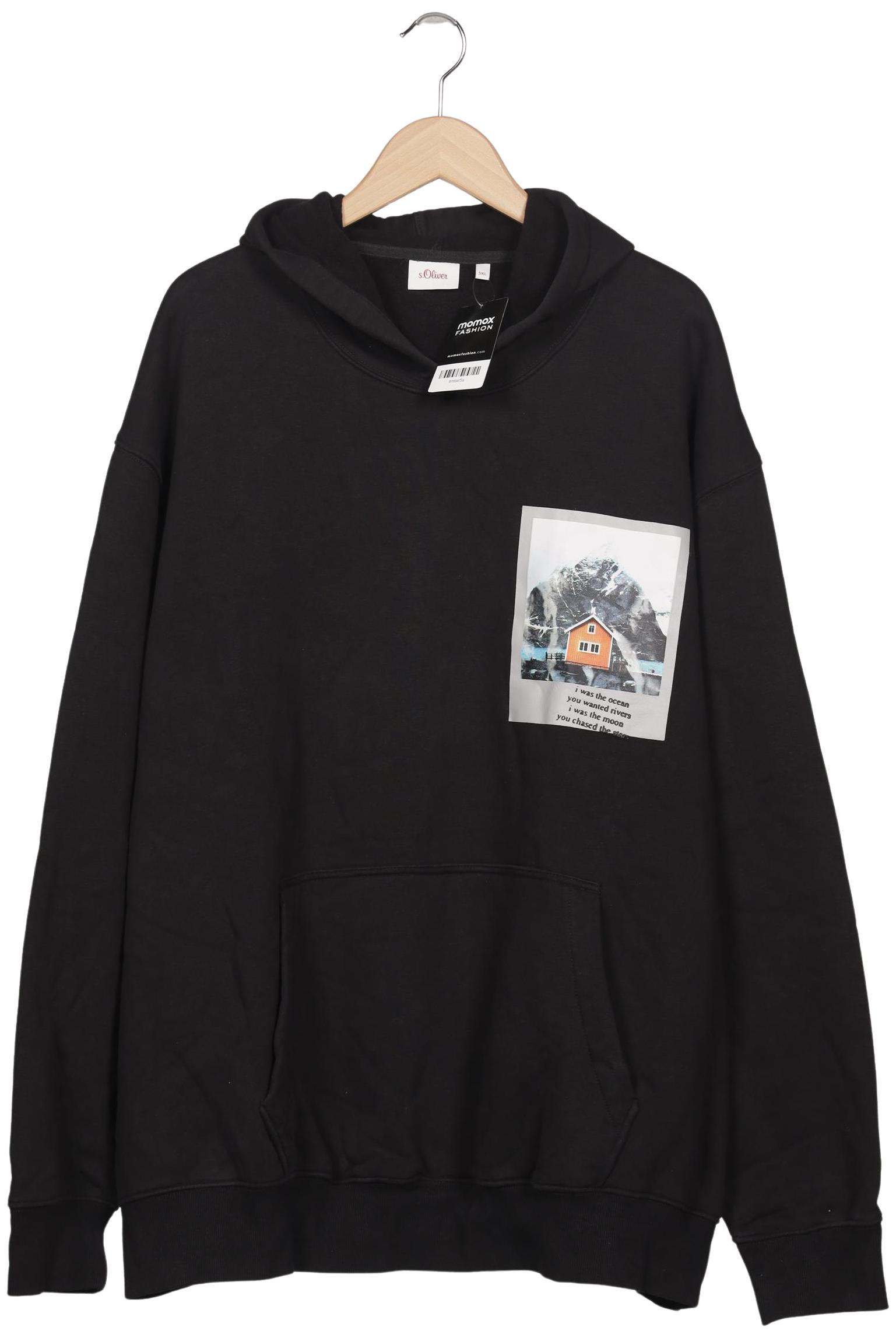 

s.Oliver Herren Kapuzenpullover, schwarz, Gr. 62
