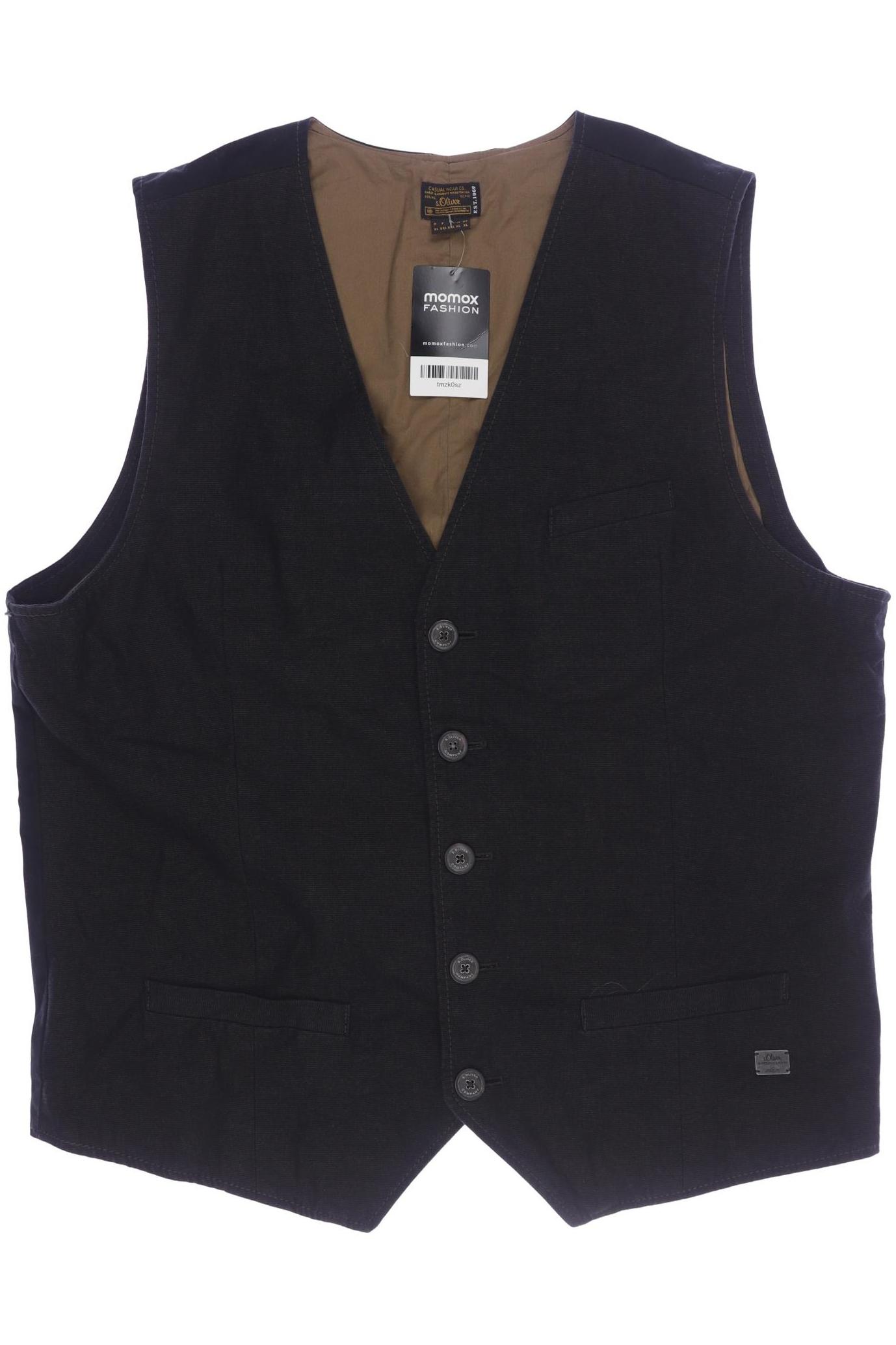 

s.Oliver Herren Weste, schwarz, Gr. 54