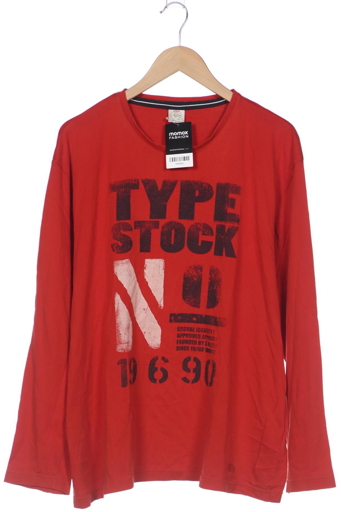 

s.Oliver Herren Langarmshirt, rot, Gr. 58