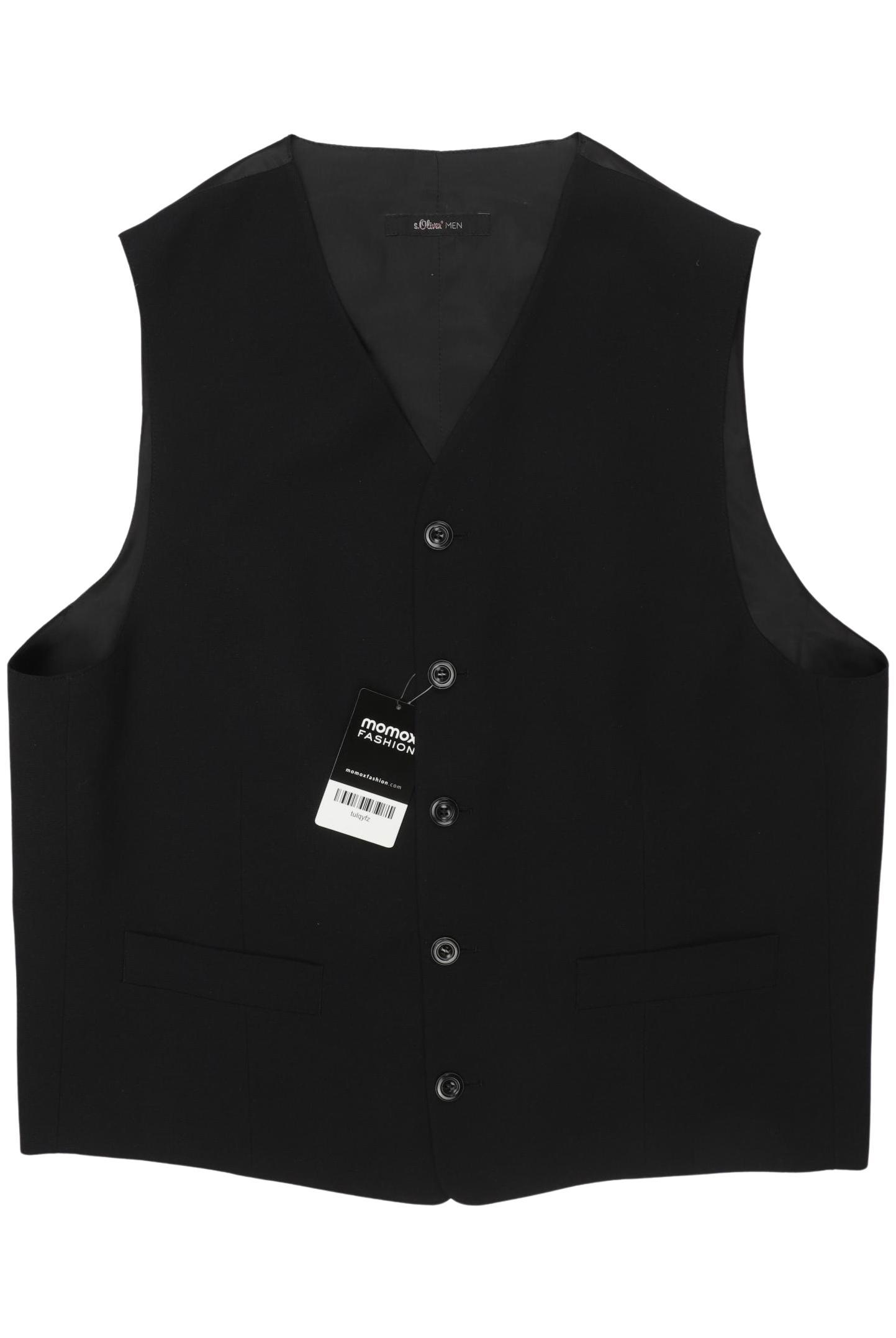 

s.Oliver Herren Weste, schwarz, Gr. 54