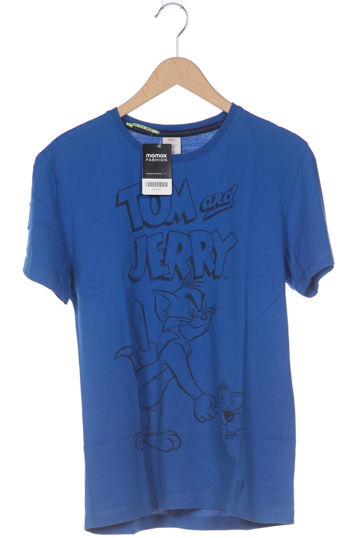 

s.Oliver Herren T-Shirt, blau, Gr. 52