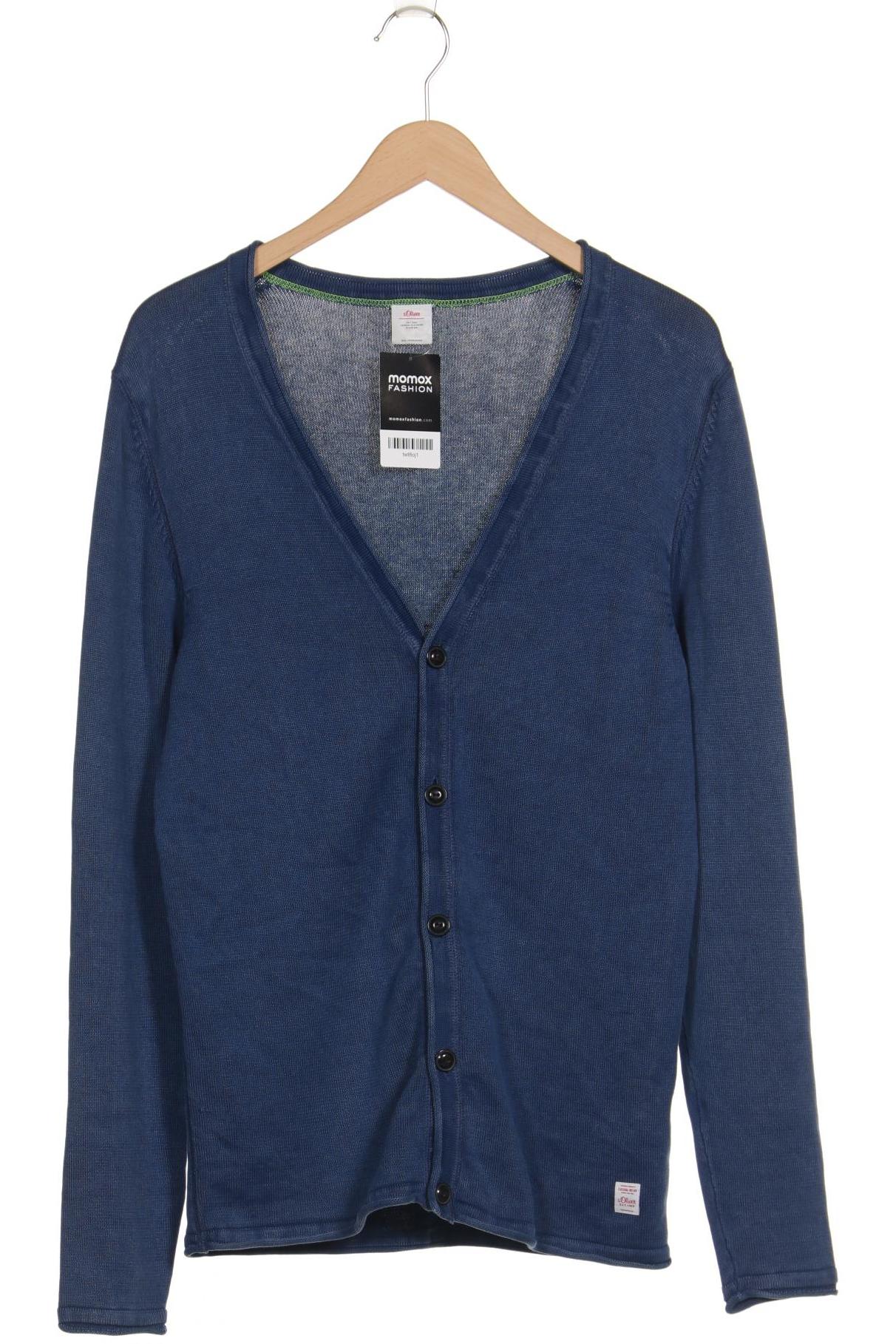 

s.Oliver Herren Strickjacke, blau, Gr. 46