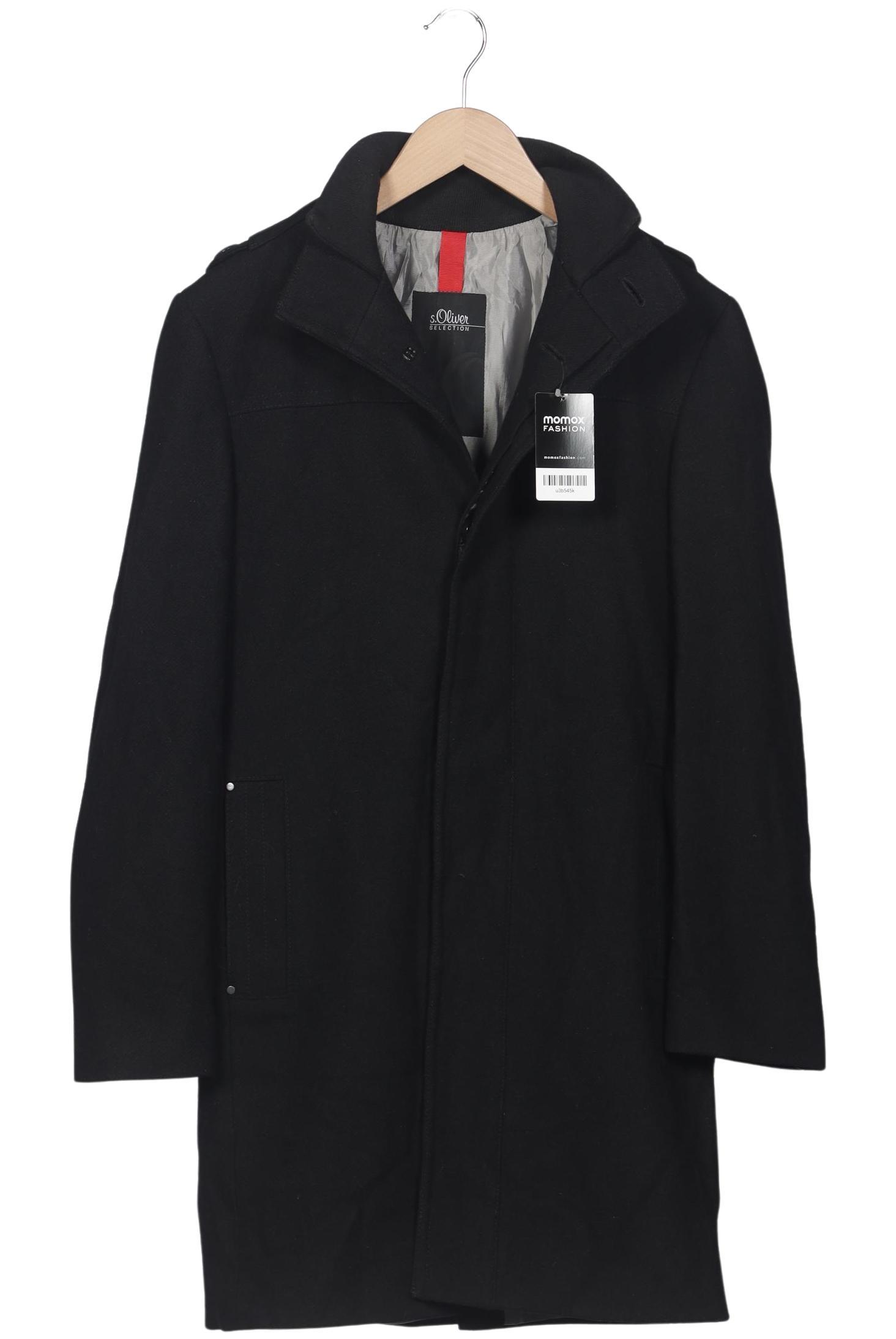

s.Oliver Herren Mantel, schwarz, Gr. 46
